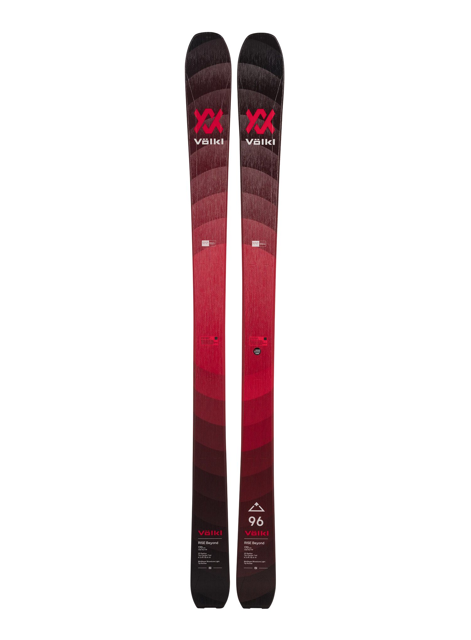 Skije za turno skijanje Volkl Rise Beyond 96 Flat