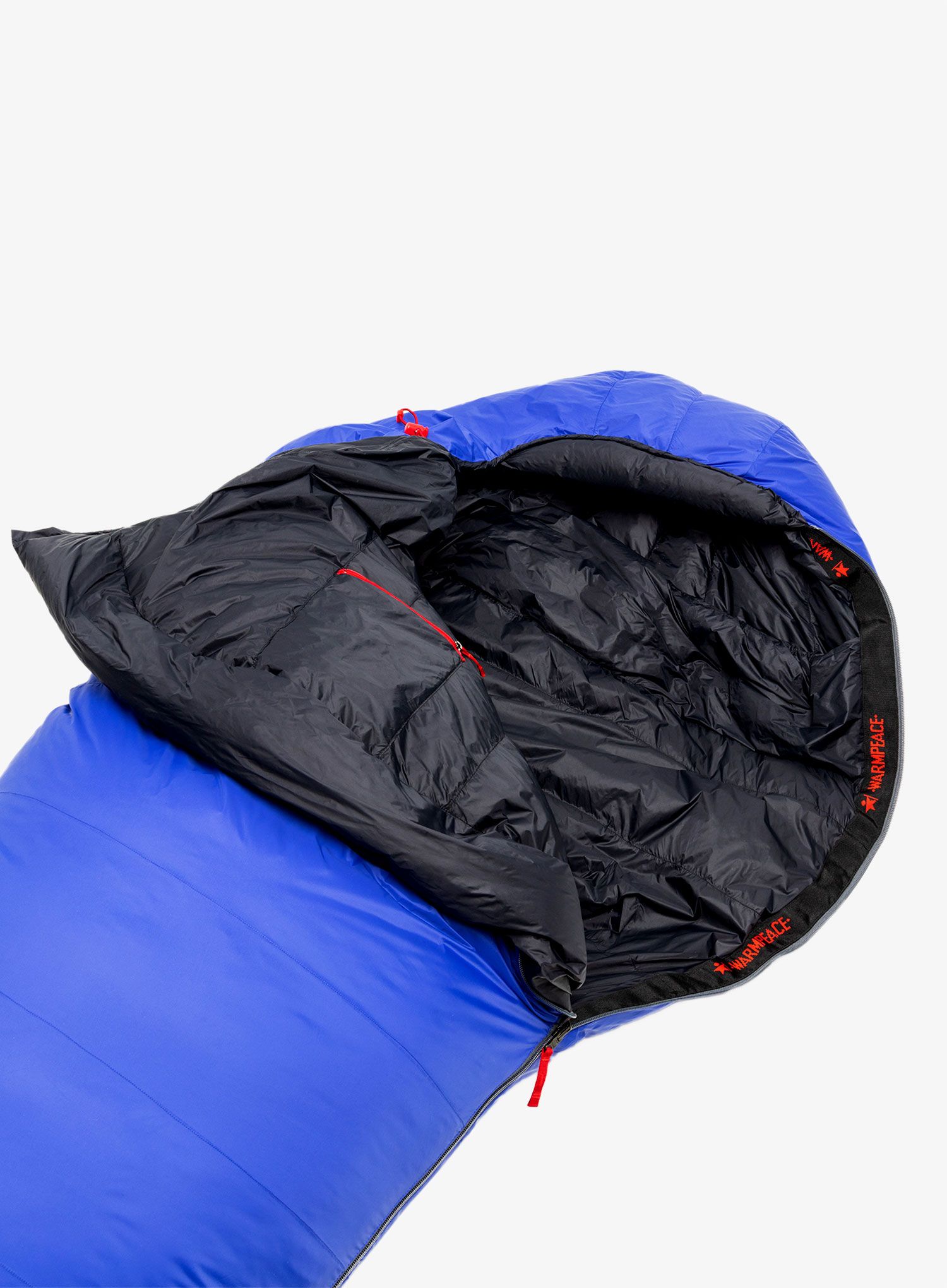 Perjana vreća za spavanje Warmpeace Solitaire 500 (195 cm) - royal blue/black