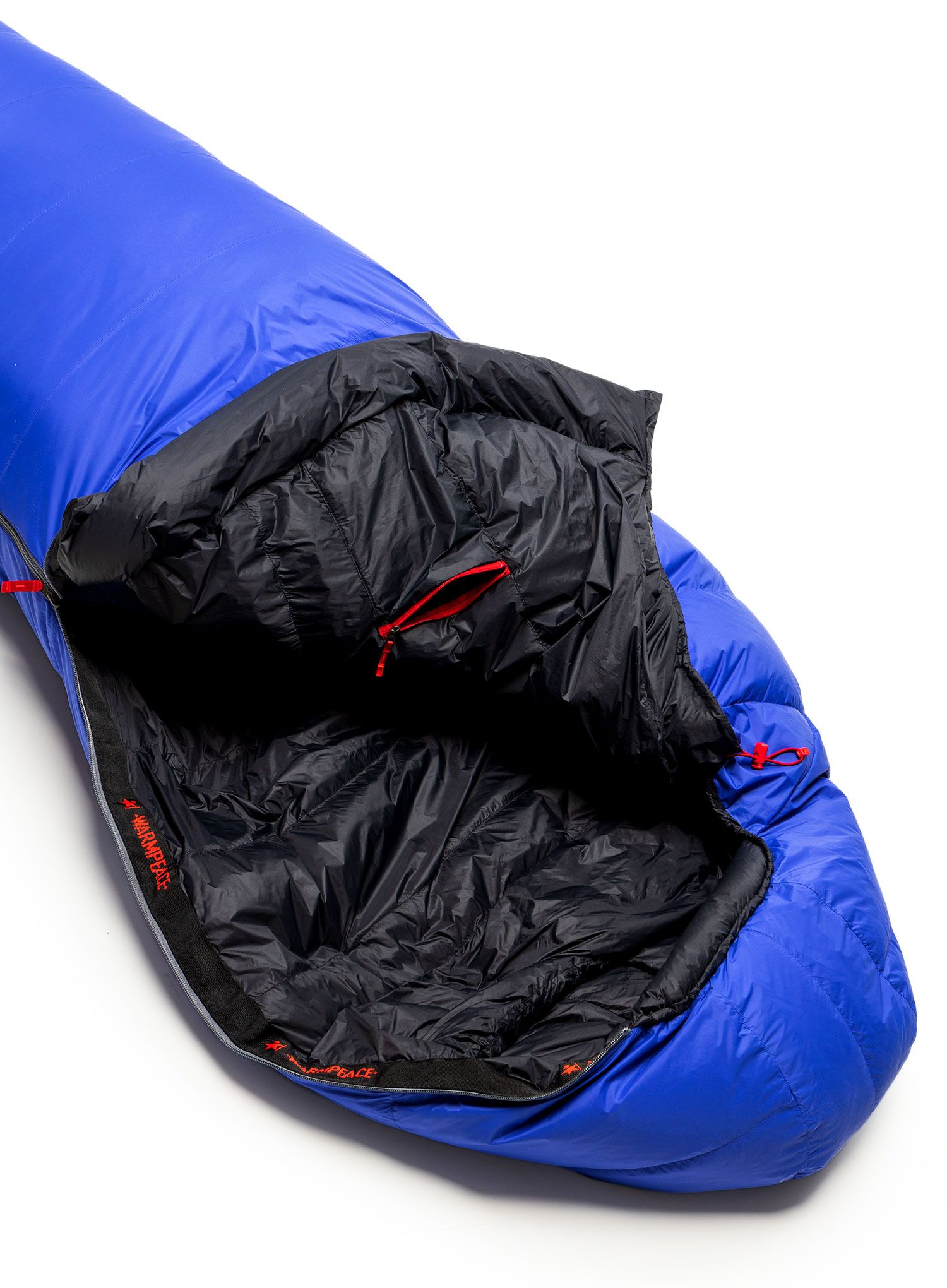 Perjana vreća za spavanje Warmpeace Solitaire 500 (195 cm) - royal blue/black