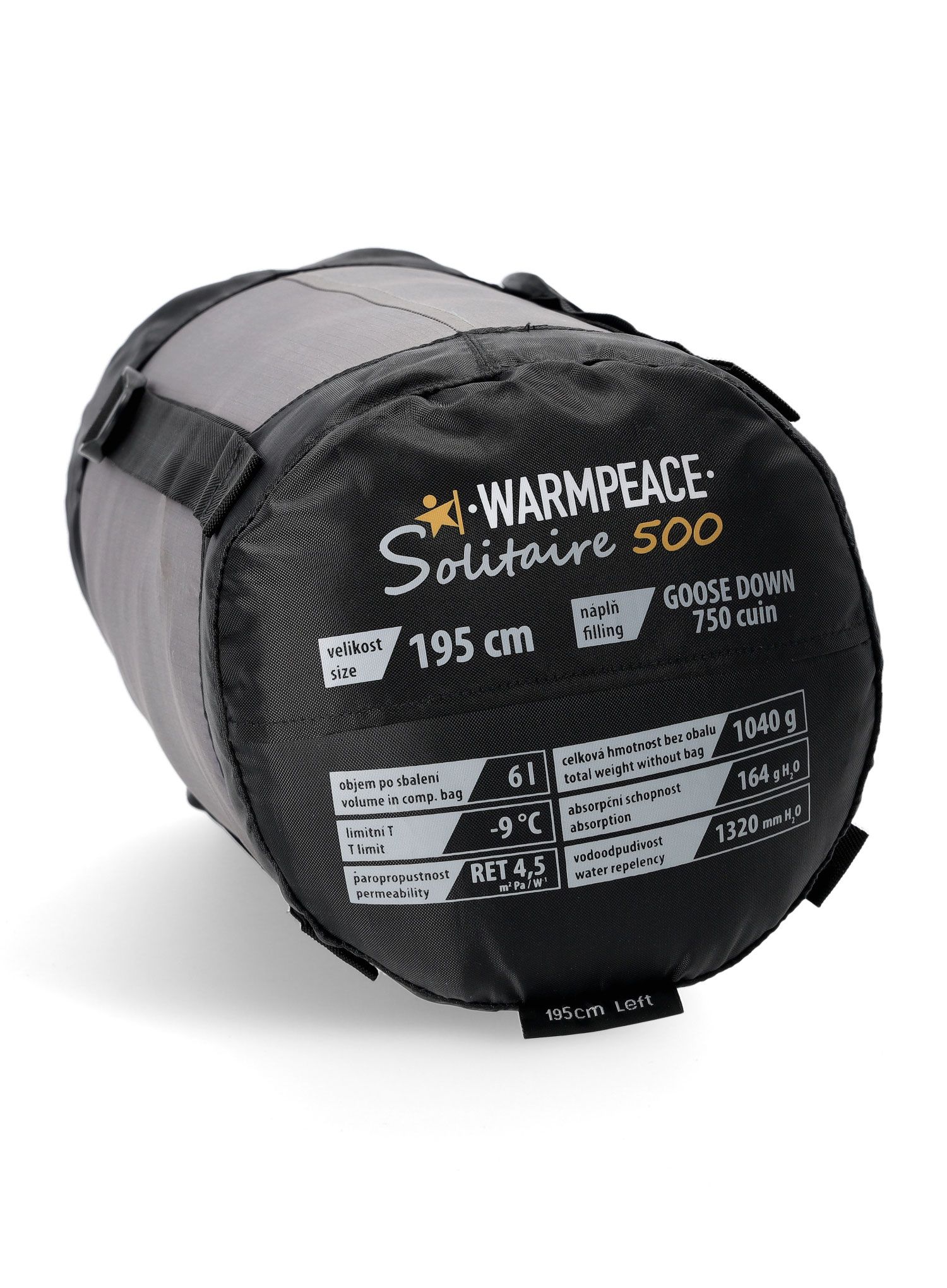 Perjana vreća za spavanje Warmpeace Solitaire 500 (195 cm) - royal blue/black