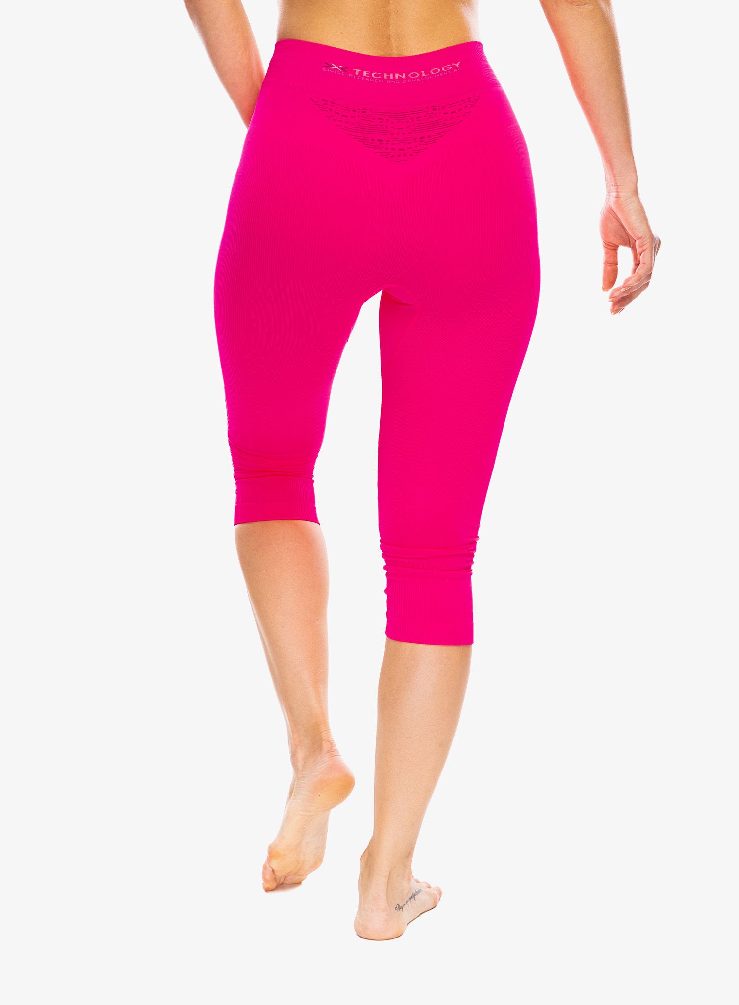 Ženske termo tajice X-Bionic Energizer 4.0 Pants 3/4 - flamingo/anthracite