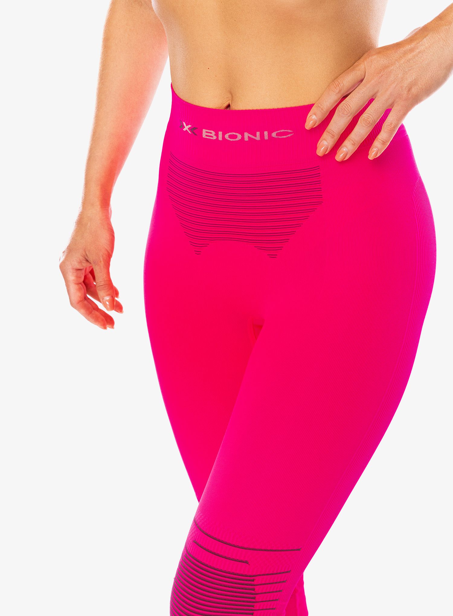 Ženske termo tajice X-Bionic Energizer 4.0 Pants 3/4 - flamingo/anthracite