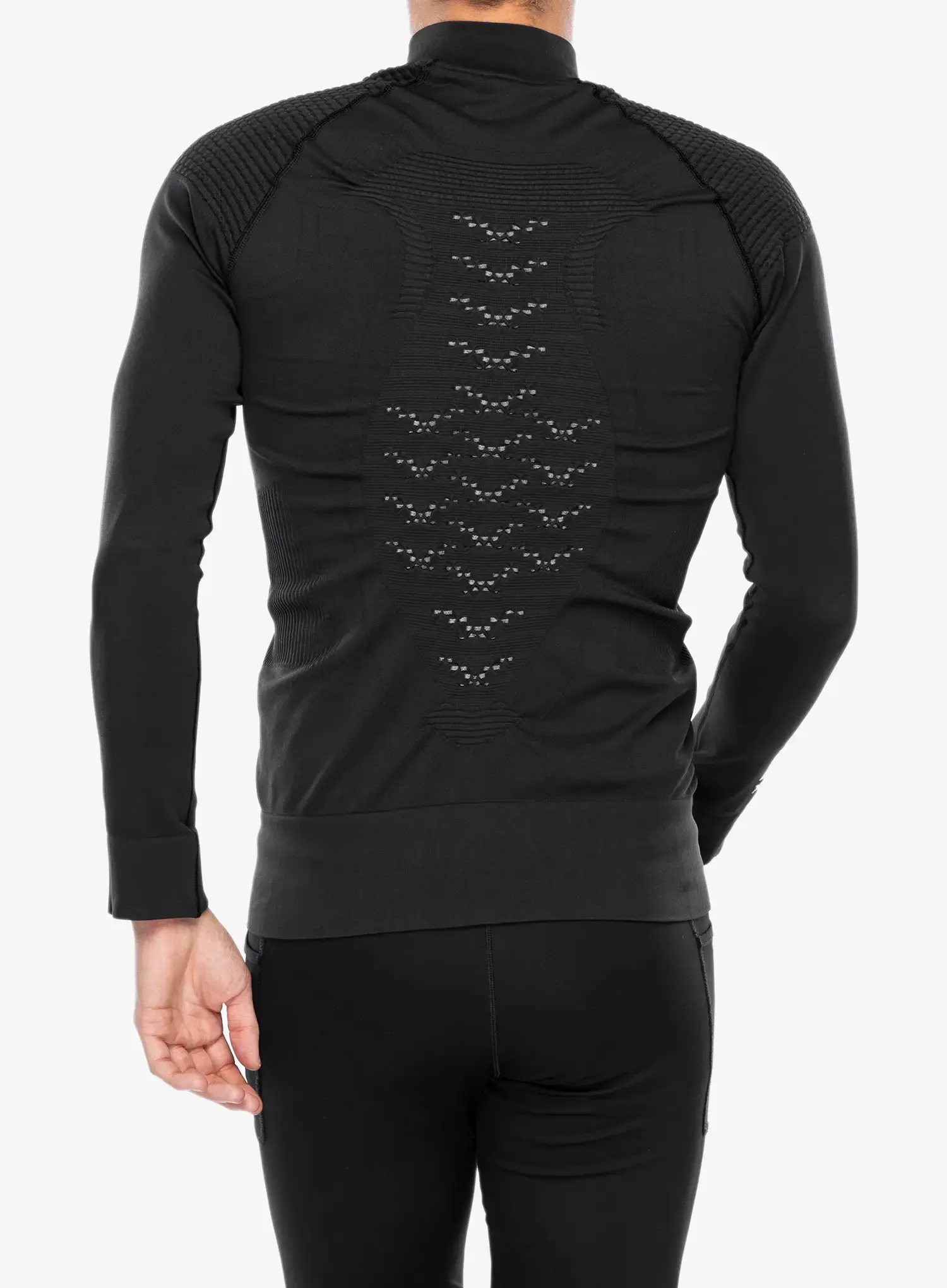 Dukserica na otkopčavanje X-Bionic Energizer 4.0 Transmission Layer Full Zip - opal black/arctic white