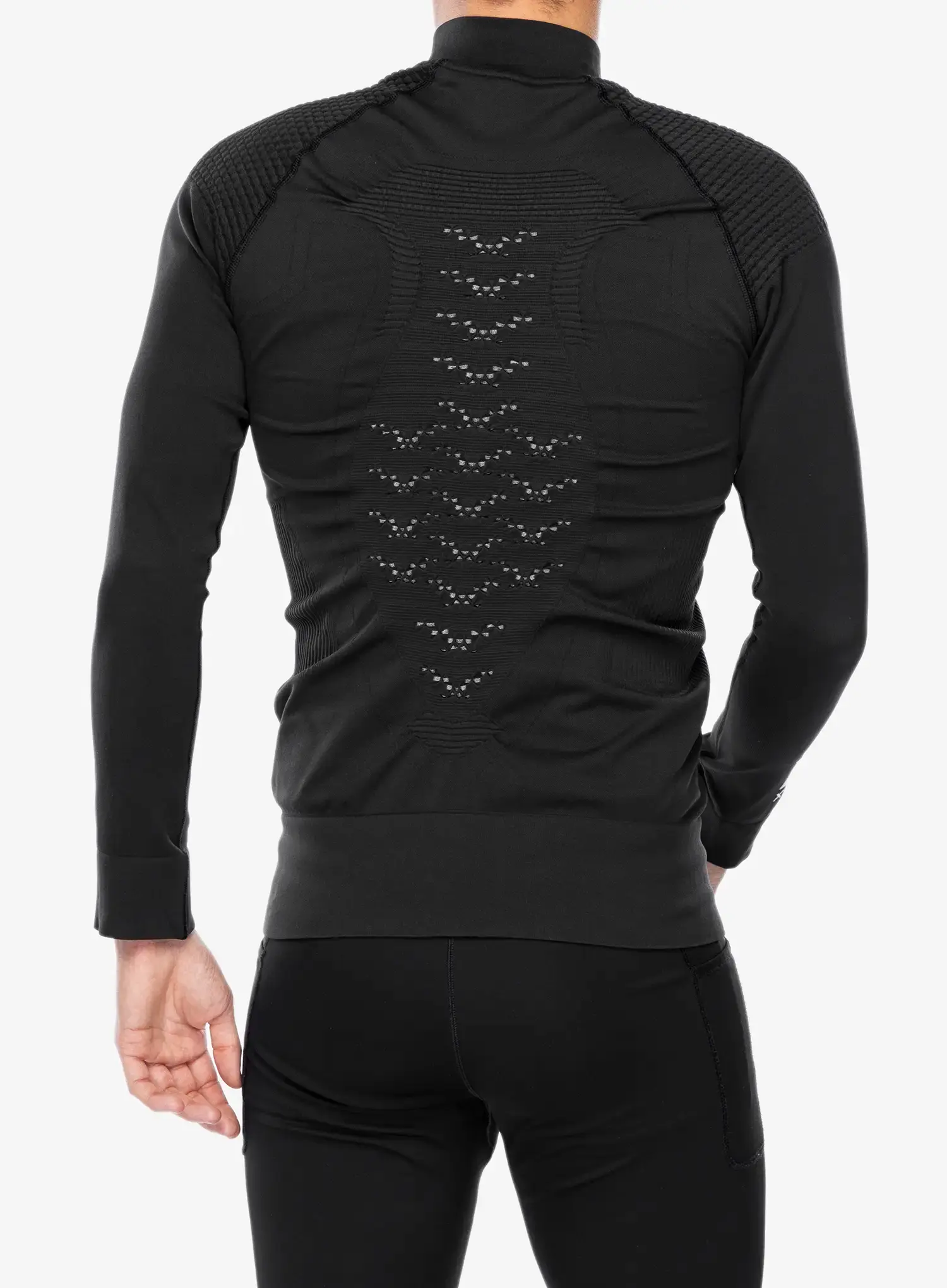 Dukserica na otkopčavanje X-Bionic Energizer 4.0 Transmission Layer Full Zip - opal black/arctic white