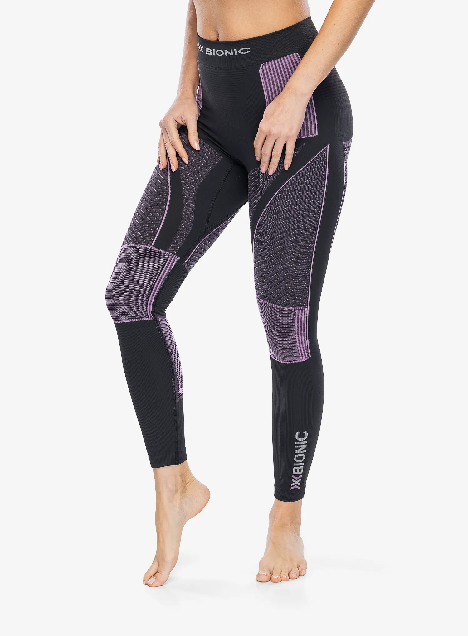 Ženske termo tajice X-Bionic Energy Accumulator 4.0 Pants - charcoal/magnolia