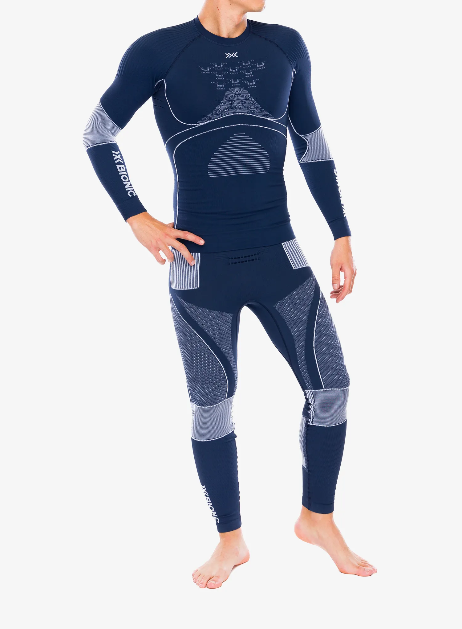 Termo tajice X-Bionic Energy Accumulator 4.0 - marine/optical white