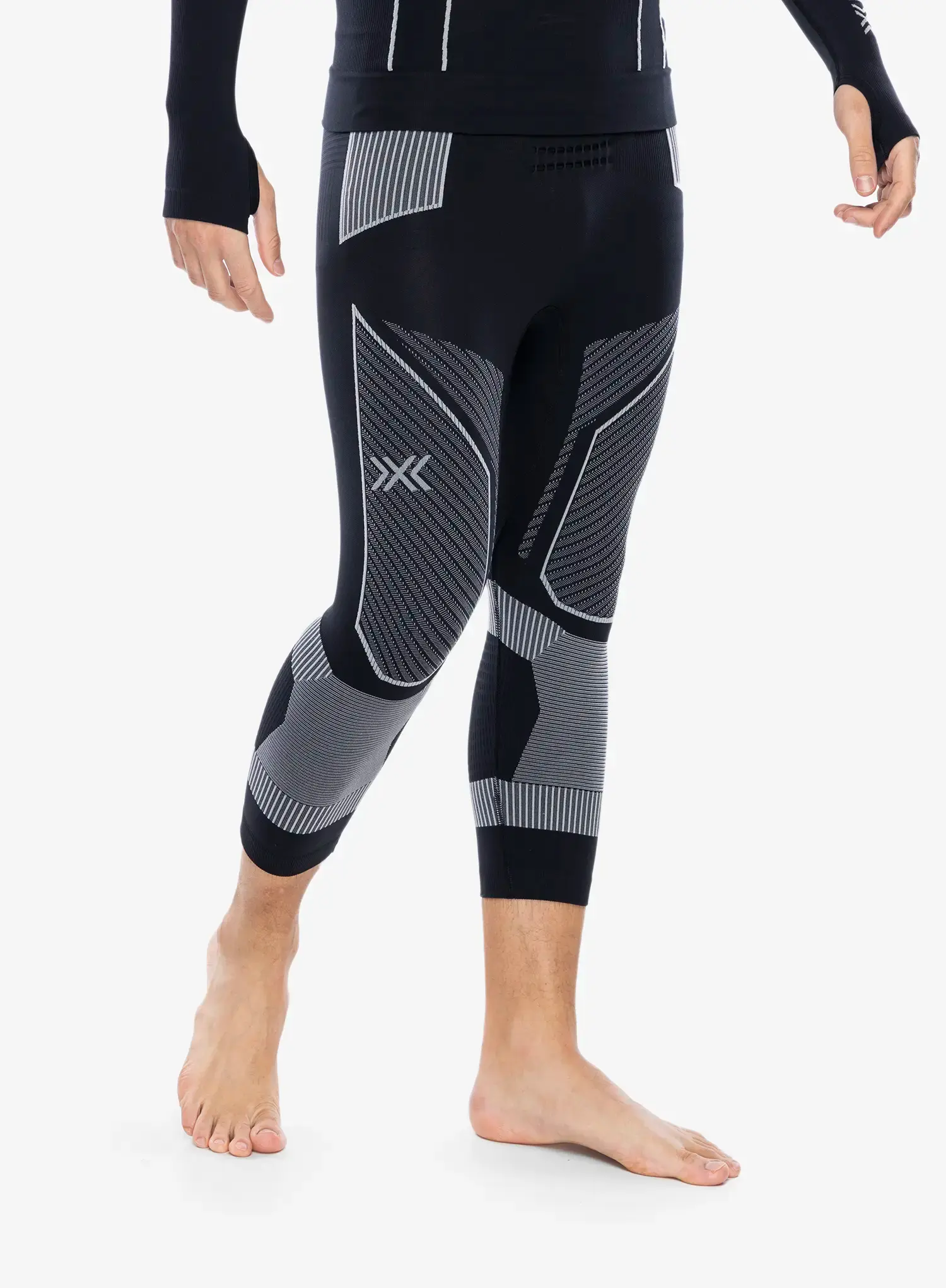 Termo tajice X-Bionic Energy Accumulator Light Pants 3/4 - x black/light grey