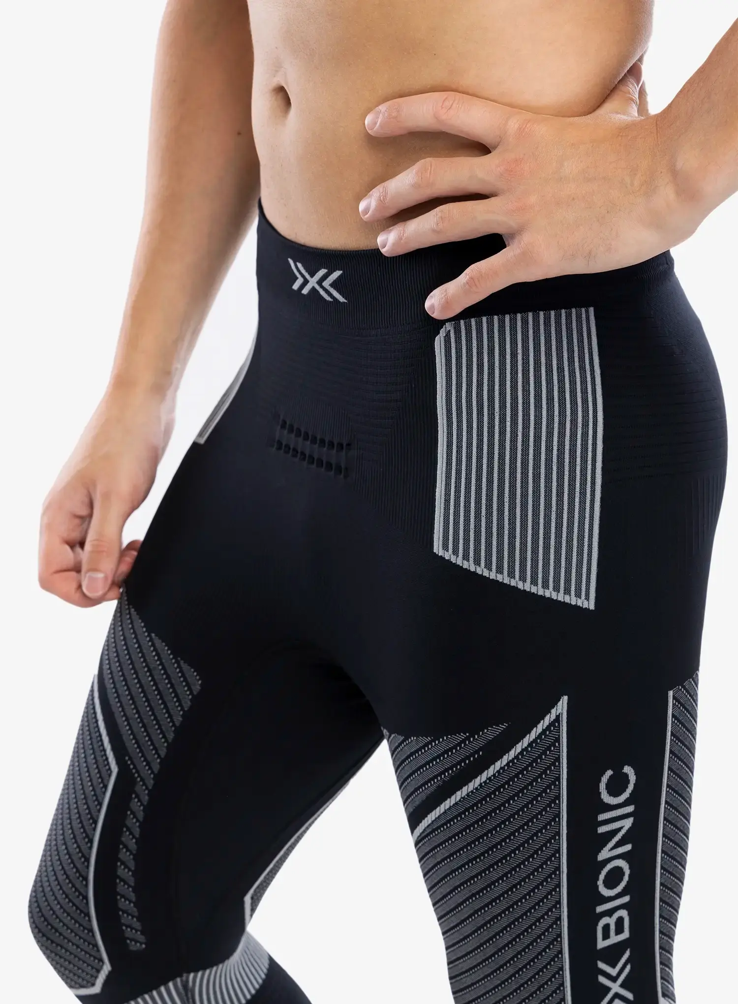 Termo tajice X-Bionic Energy Accumulator Light Pants 3/4 - x black/light grey