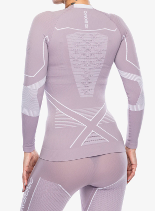 Ženska termoaktivna dukserica X-Bionic Energy Accumulator Light Shirt LS - lavender/arctic white