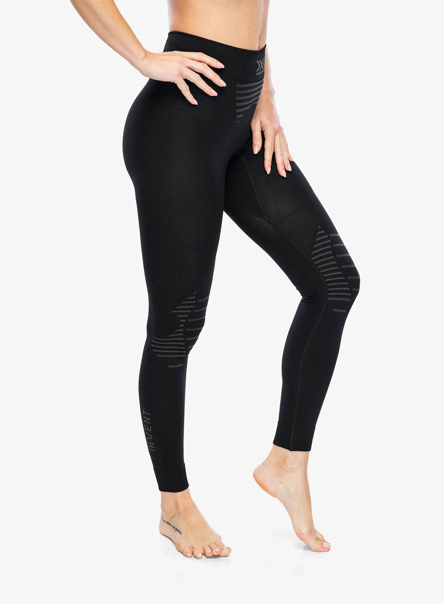 Ženske termo tajice X-Bionic Invent 4.0 Pants - black/charcoal