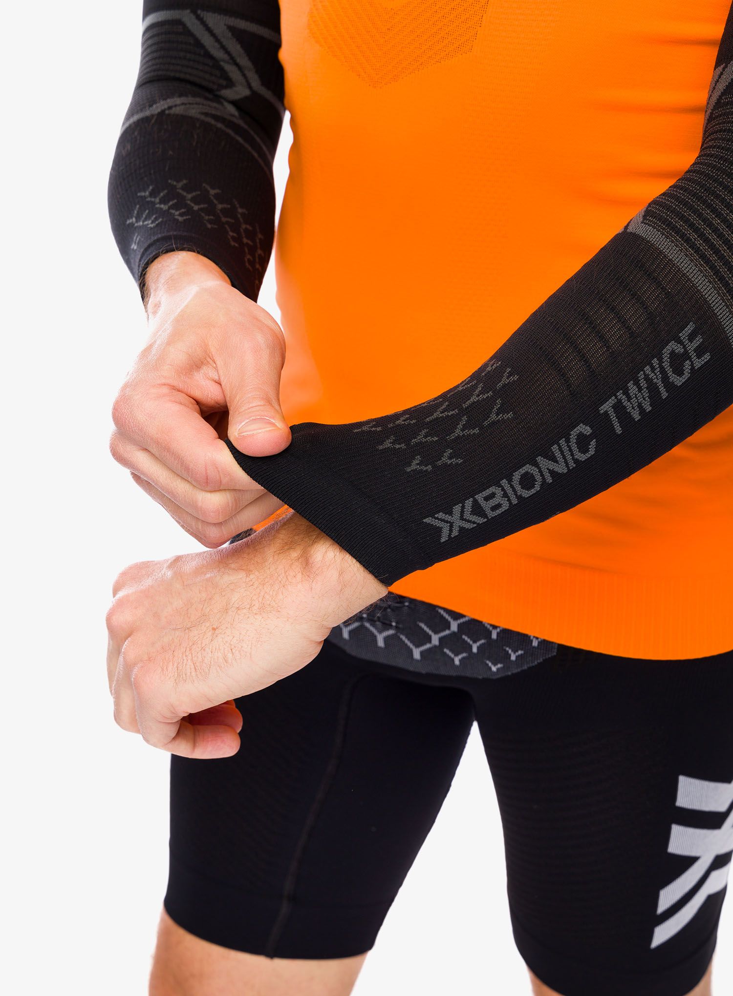 Kompresijske rukavi X-Bionic Twyce Armsleeve - black/charcoal