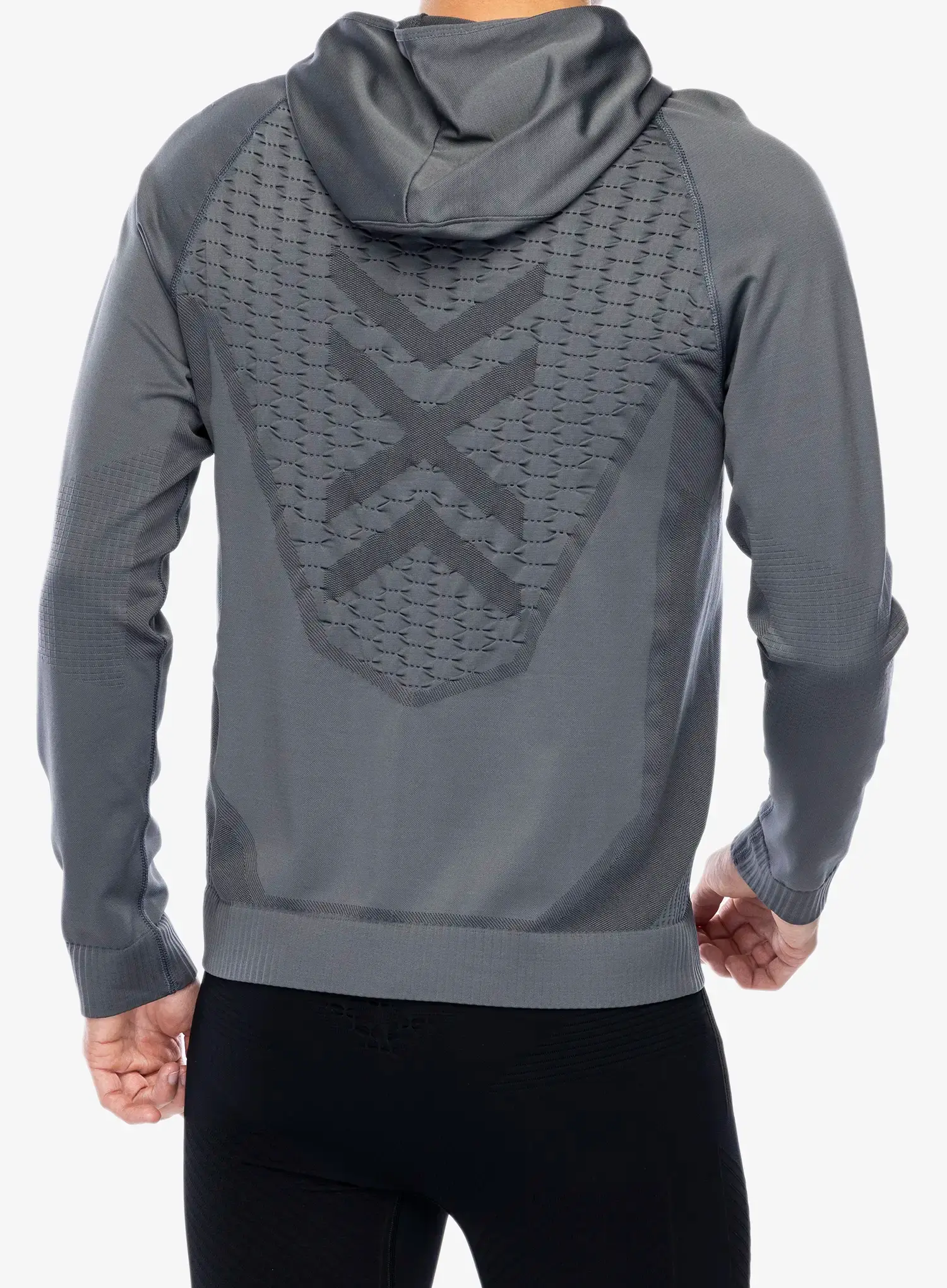Majica s kapuljačom X-Bionic X-Ential Hoody LS - rhino grey