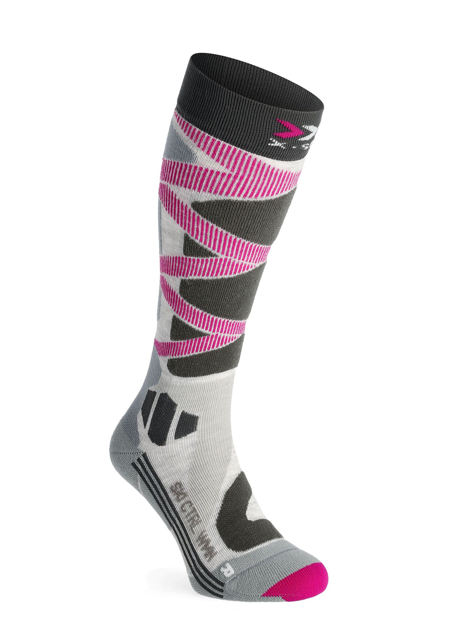Ženske skijaške čarape X-Socks Ski Control 4.0 - grey melange/charcoal