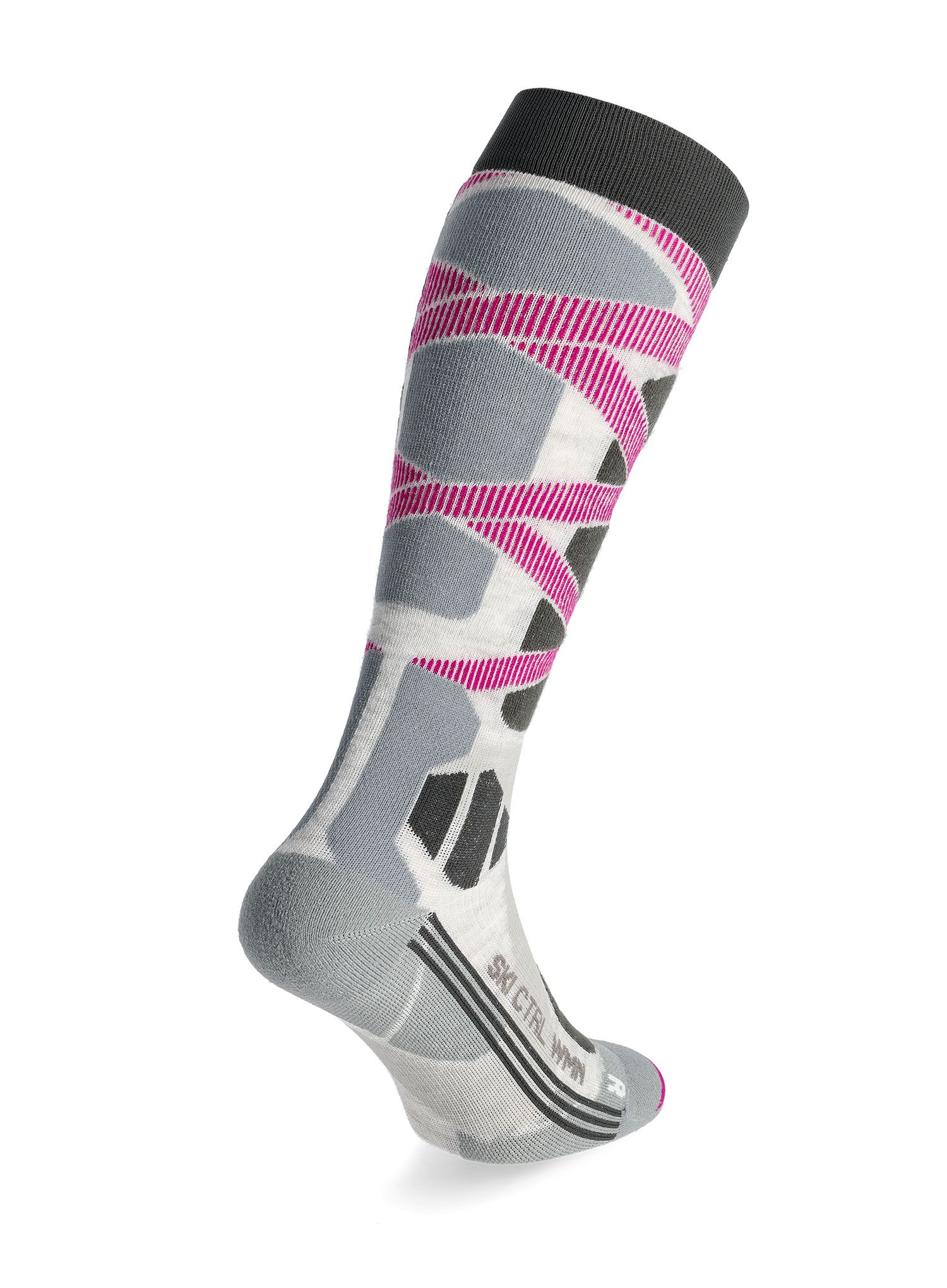 Ženske skijaške čarape X-Socks Ski Control 4.0 - grey melange/charcoal