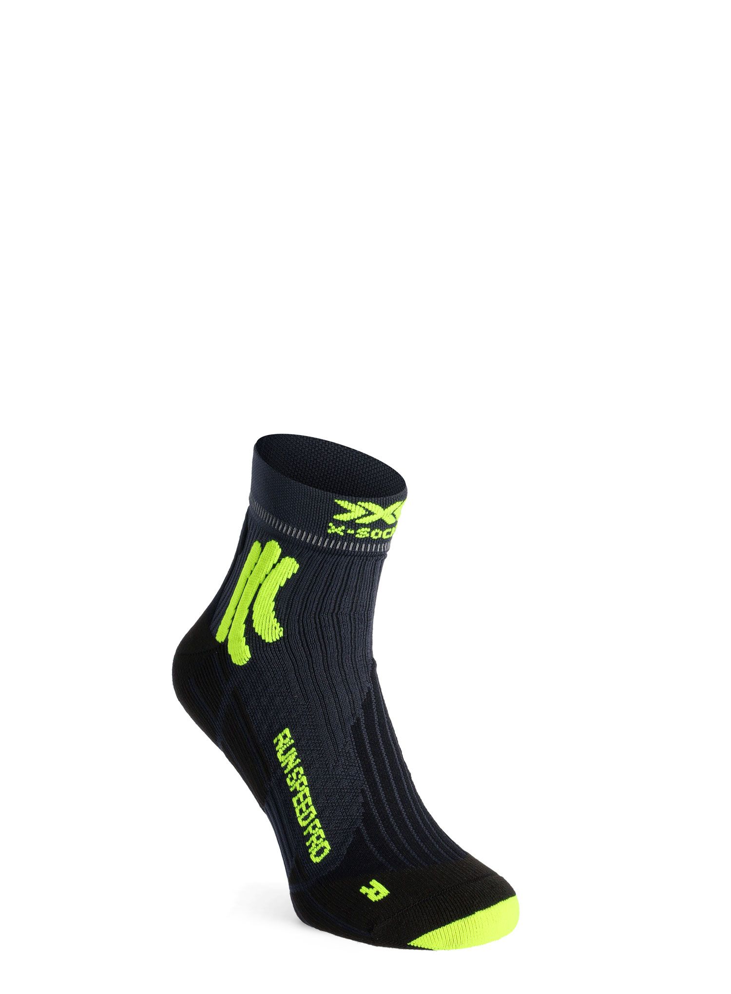 Čarape za trčanje X-Socks Run Speed Pro 4.0 - charcoal/phyton yellow/black