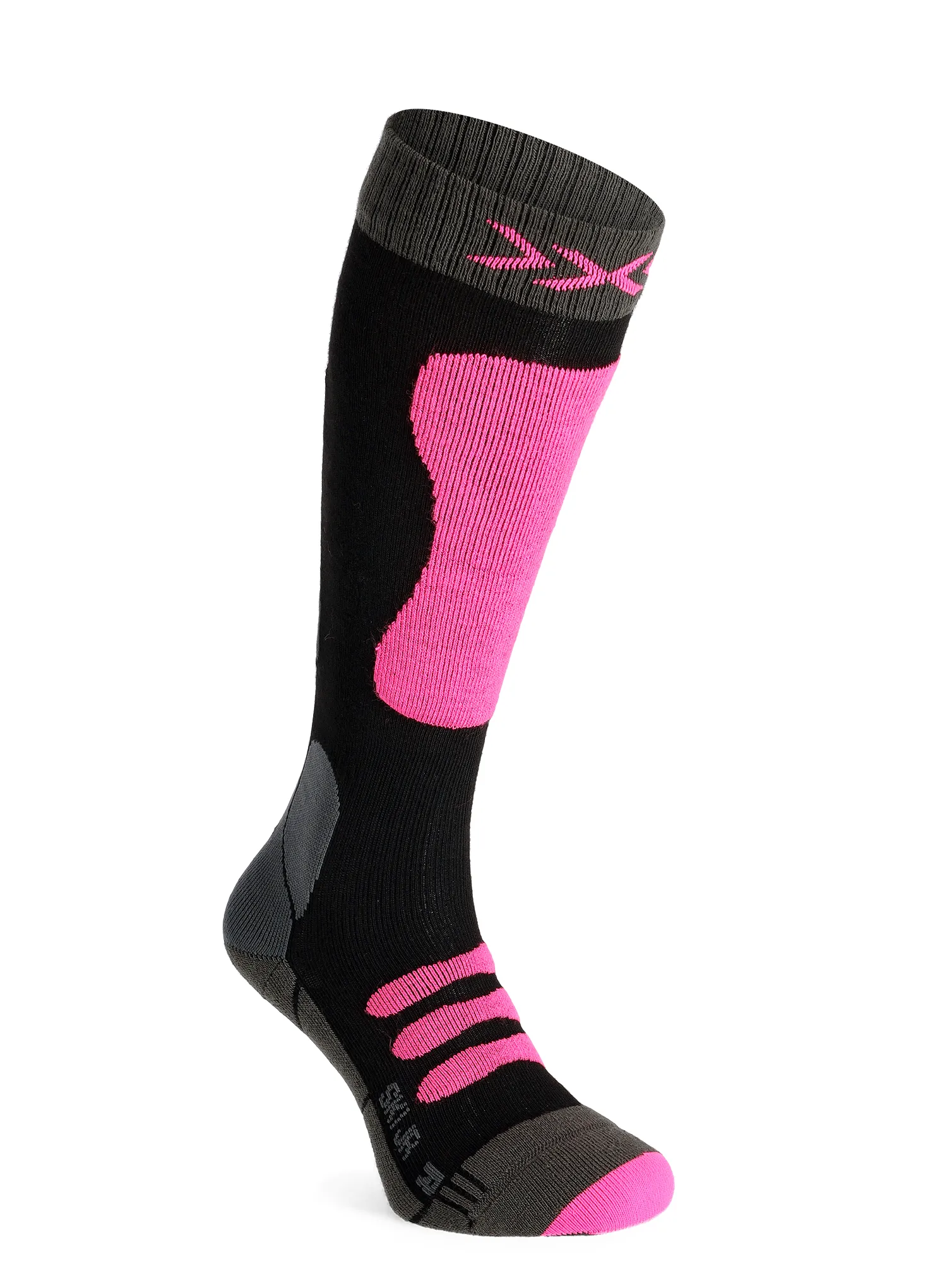 Dječje čarape X-Socks Ski JR 4.0 - anthracite melange/magnolia