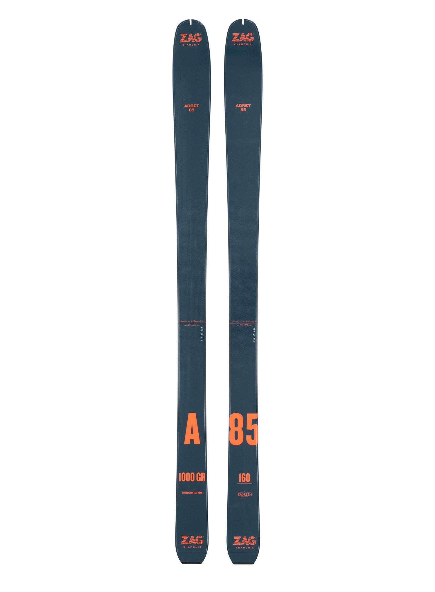 Set za turno skijanje ZAG Adret 85 Lady - grey/orange