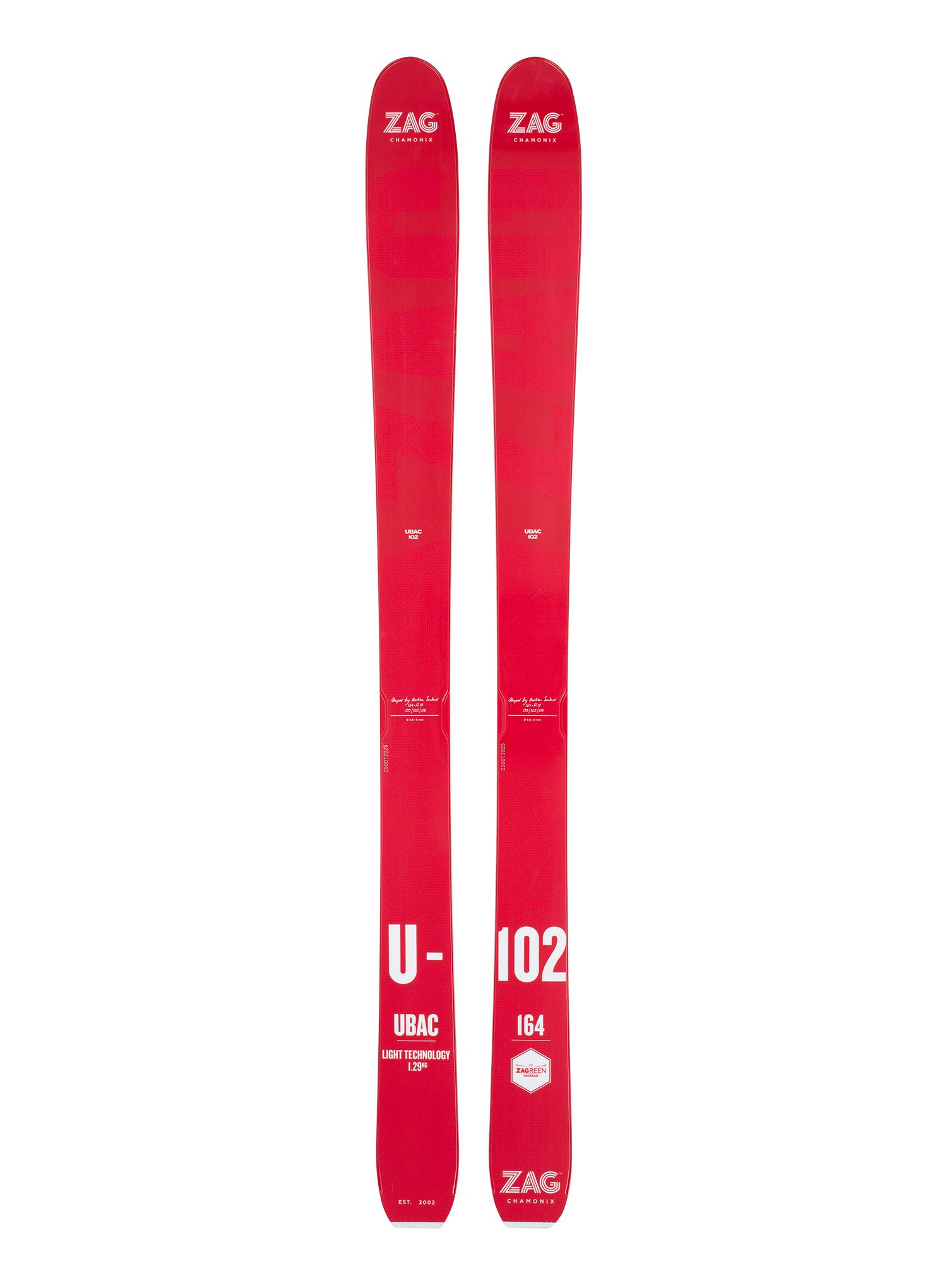 Set za turno skijanje ZAG Ubac 102 Lady - red/white
