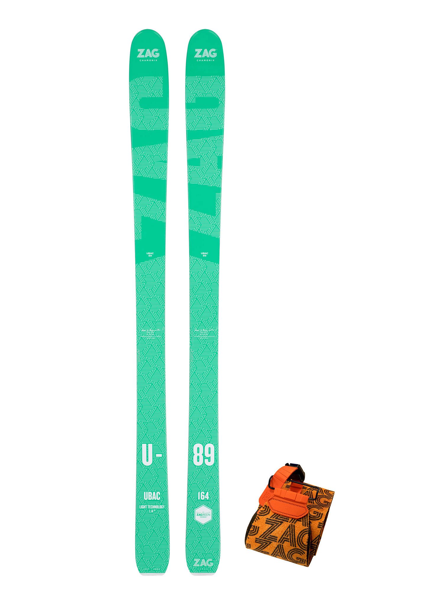 Set za turno skijanje ZAG Ubac 89 Lady - green/white