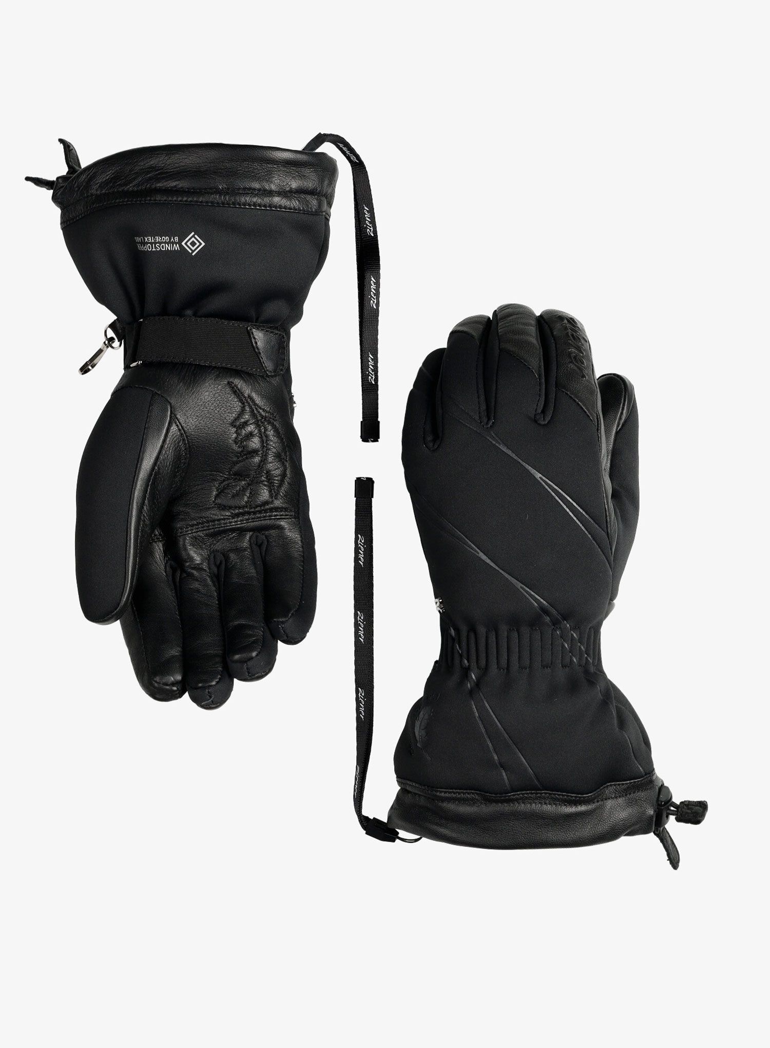 Ženske skijaške rukavice Ziener Klivia WS Down - black