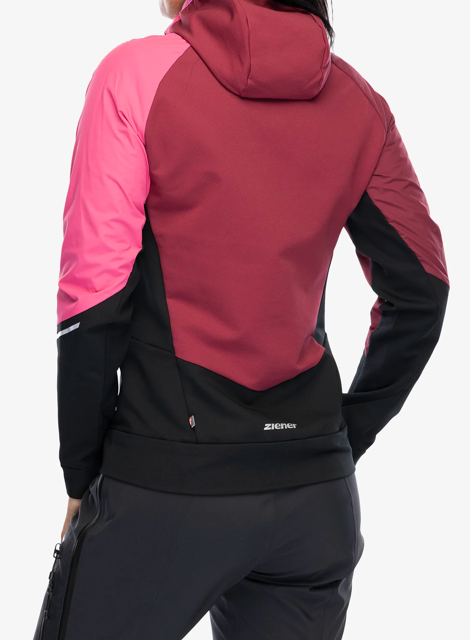 Ženska softshell jakna Ziener Nakima - black/berry