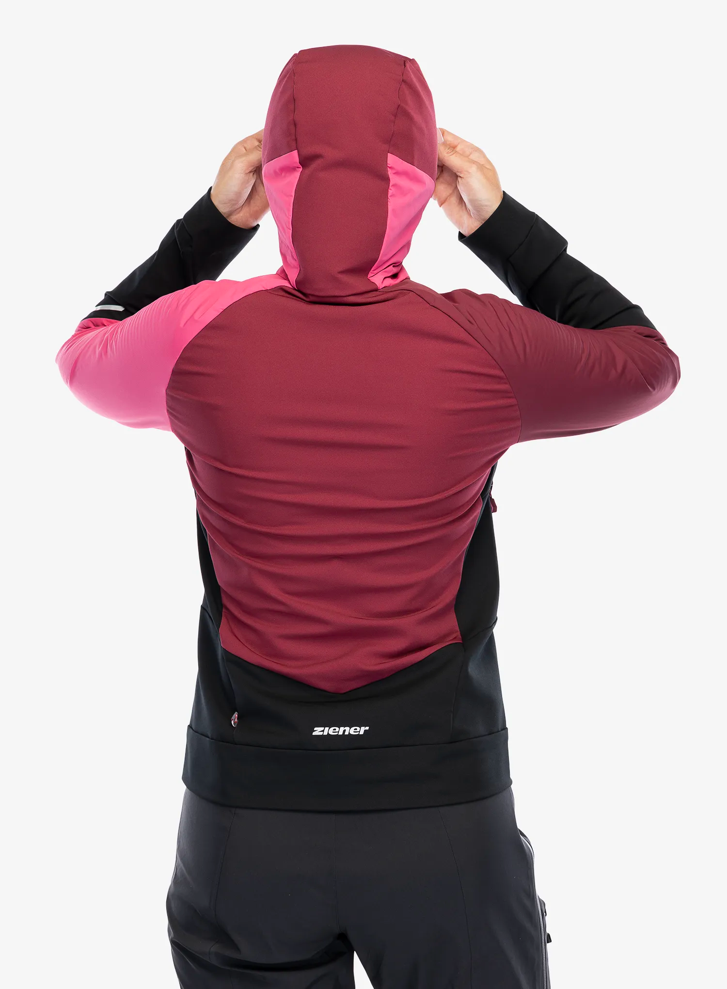 Ženska softshell jakna Ziener Nakima - black/berry