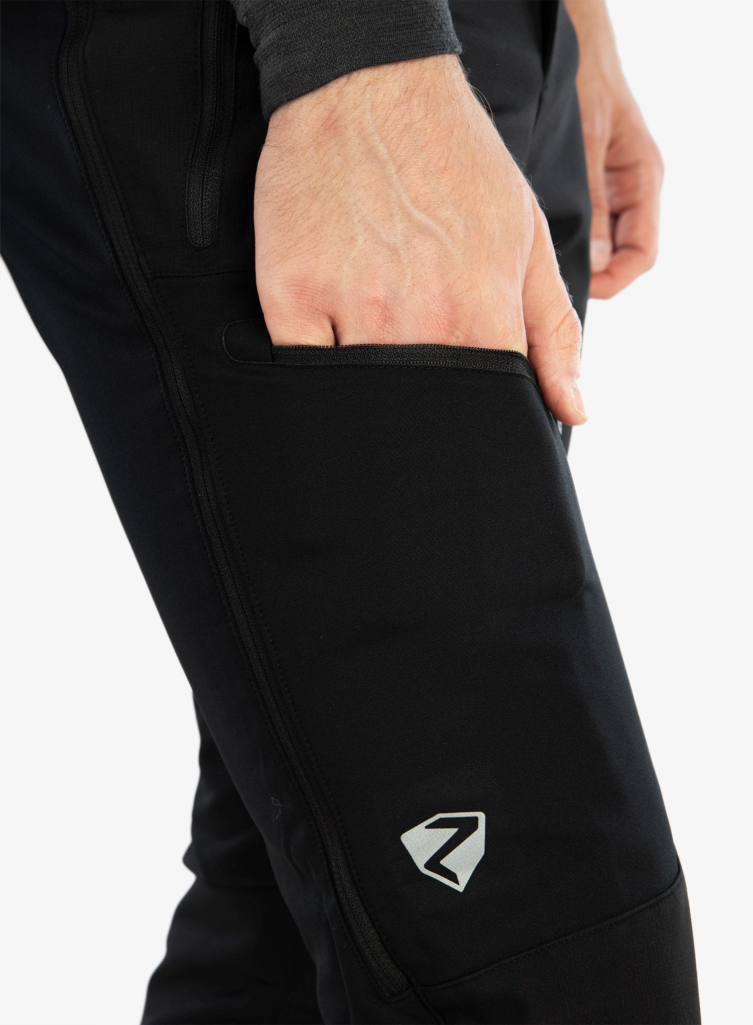 Softshell hlače Ziener Narak - black/blk
