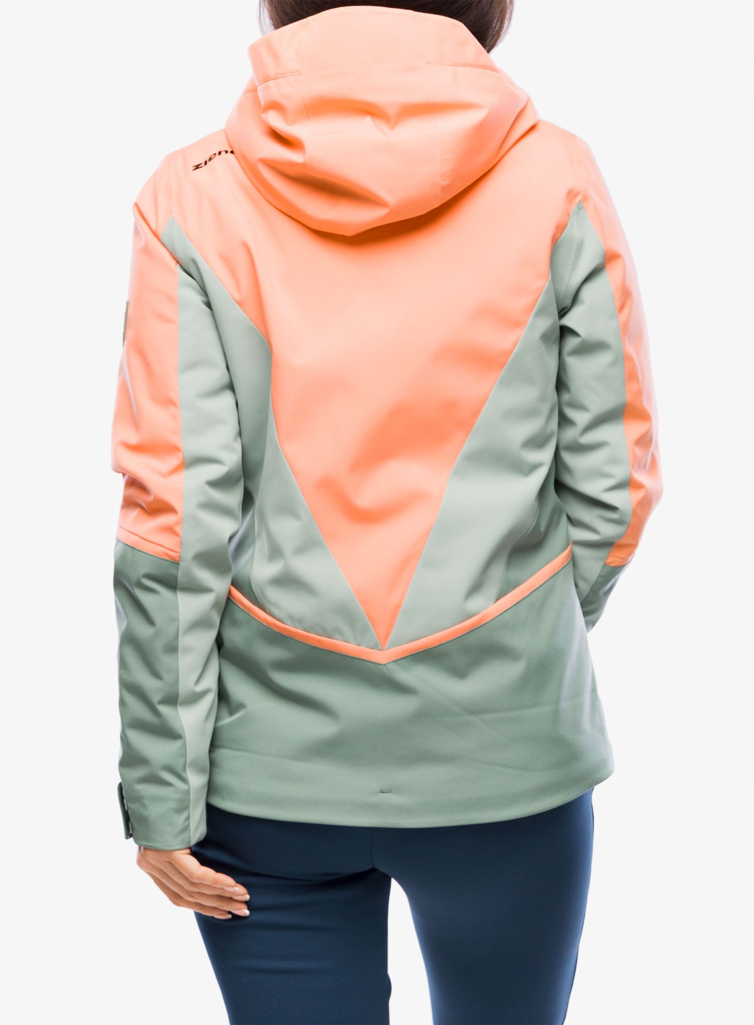 Ženska skijaška jakna Ziener Taimi - vibrant peach