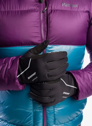 Softshell rukavice Ziener Ultimo PR - black