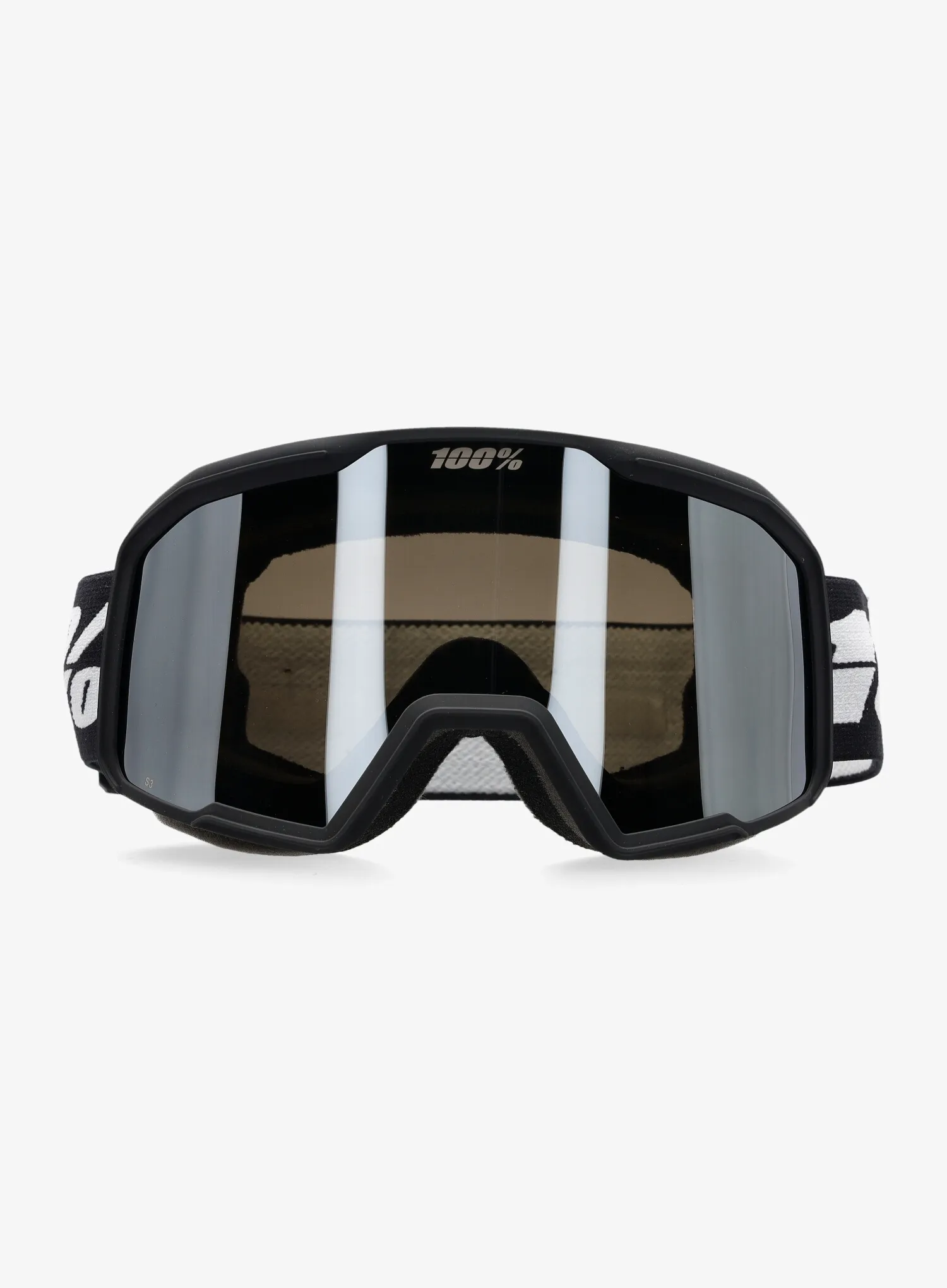 Skijaške naočale 100% Valnor - black/mirror silver lens