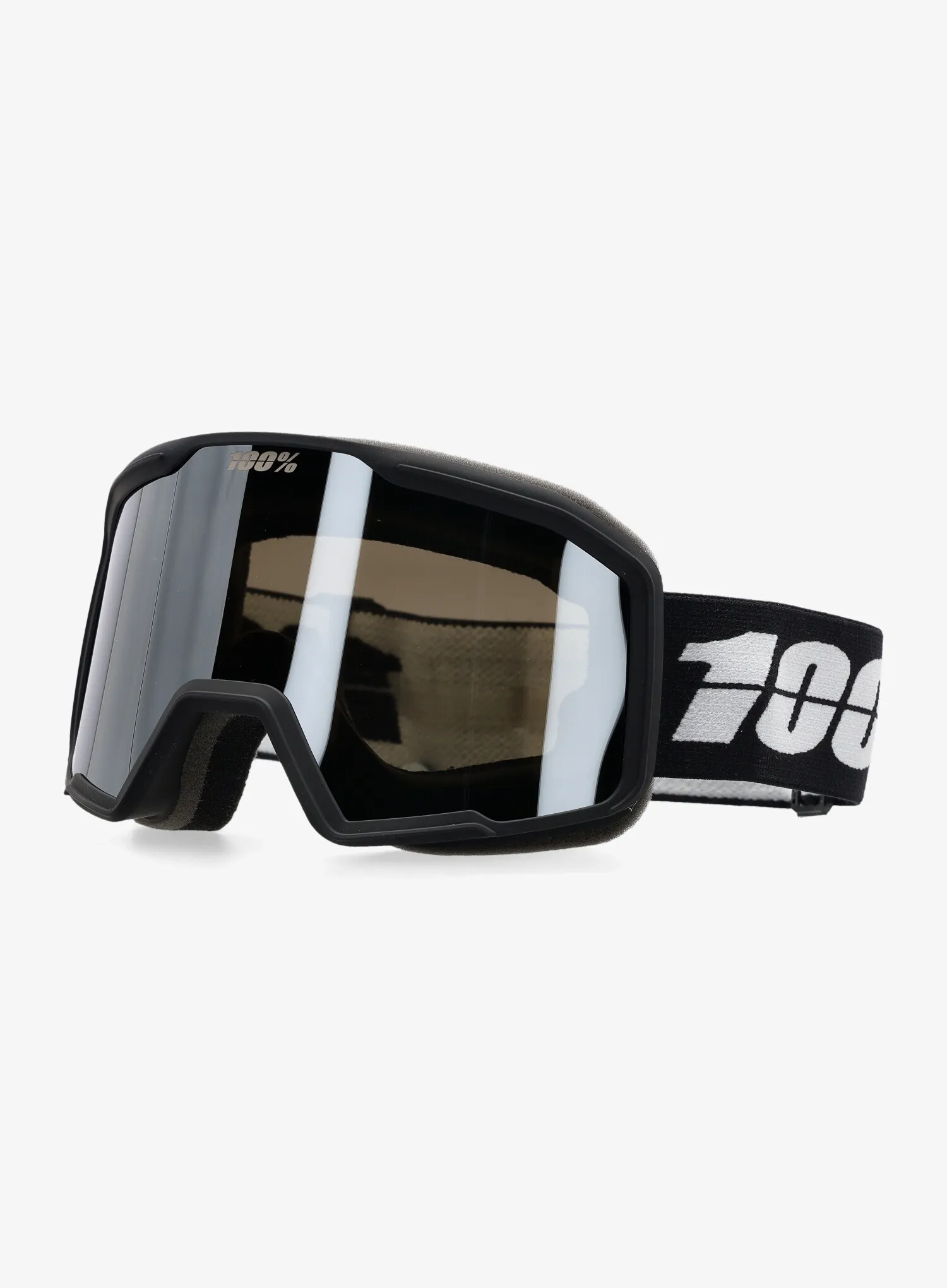 Skijaške naočale 100% Valnor - black/mirror silver lens