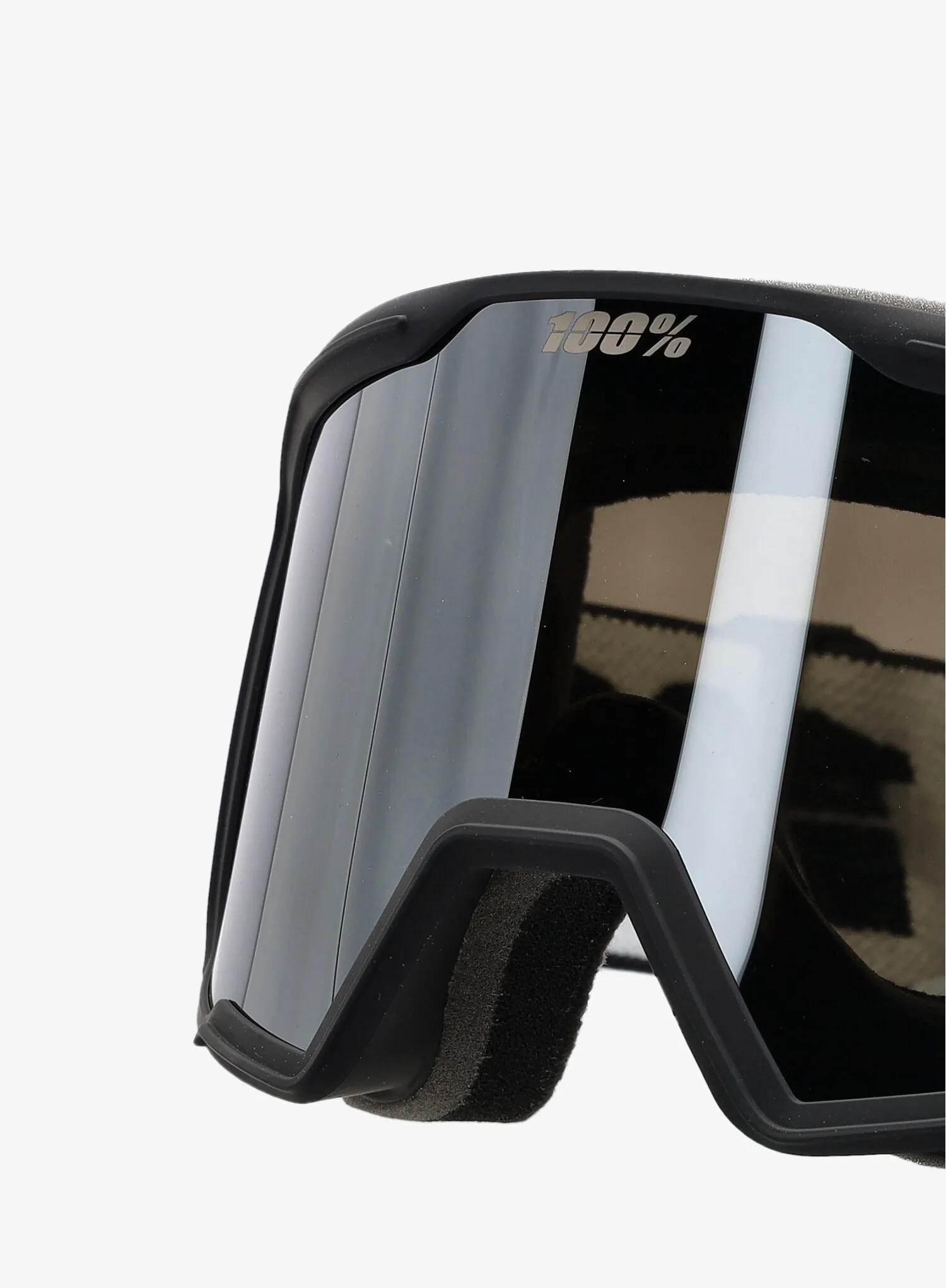 Skijaške naočale 100% Valnor - black/mirror silver lens