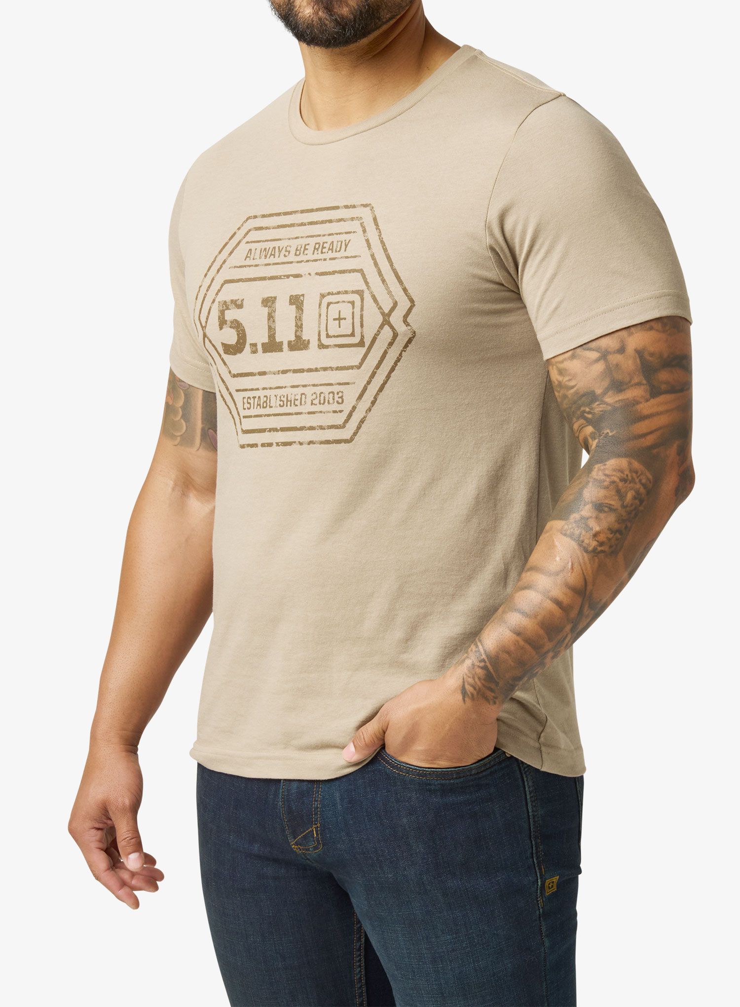 Majica 5.11 Intricate Emblem S/S Tee - desert brush