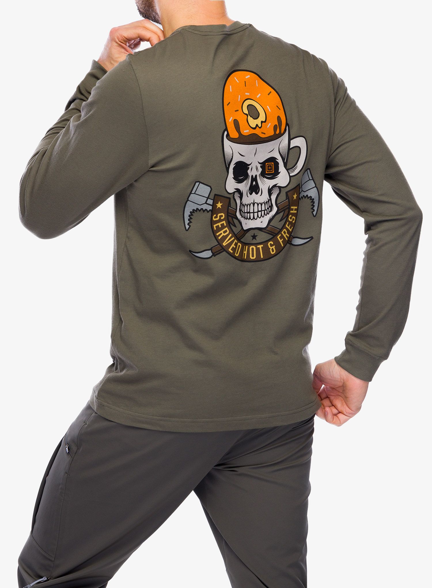 Majica dugih rukava 5.11 Served Fresh L/S - ranger green