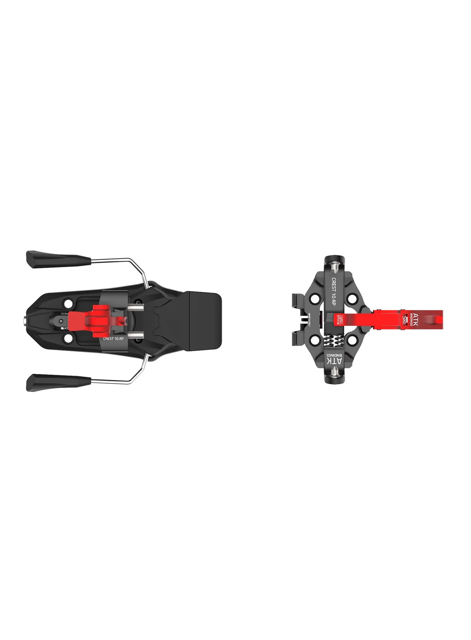 Vezovi za turno skijanje ATK Crest 10 AP - red/black