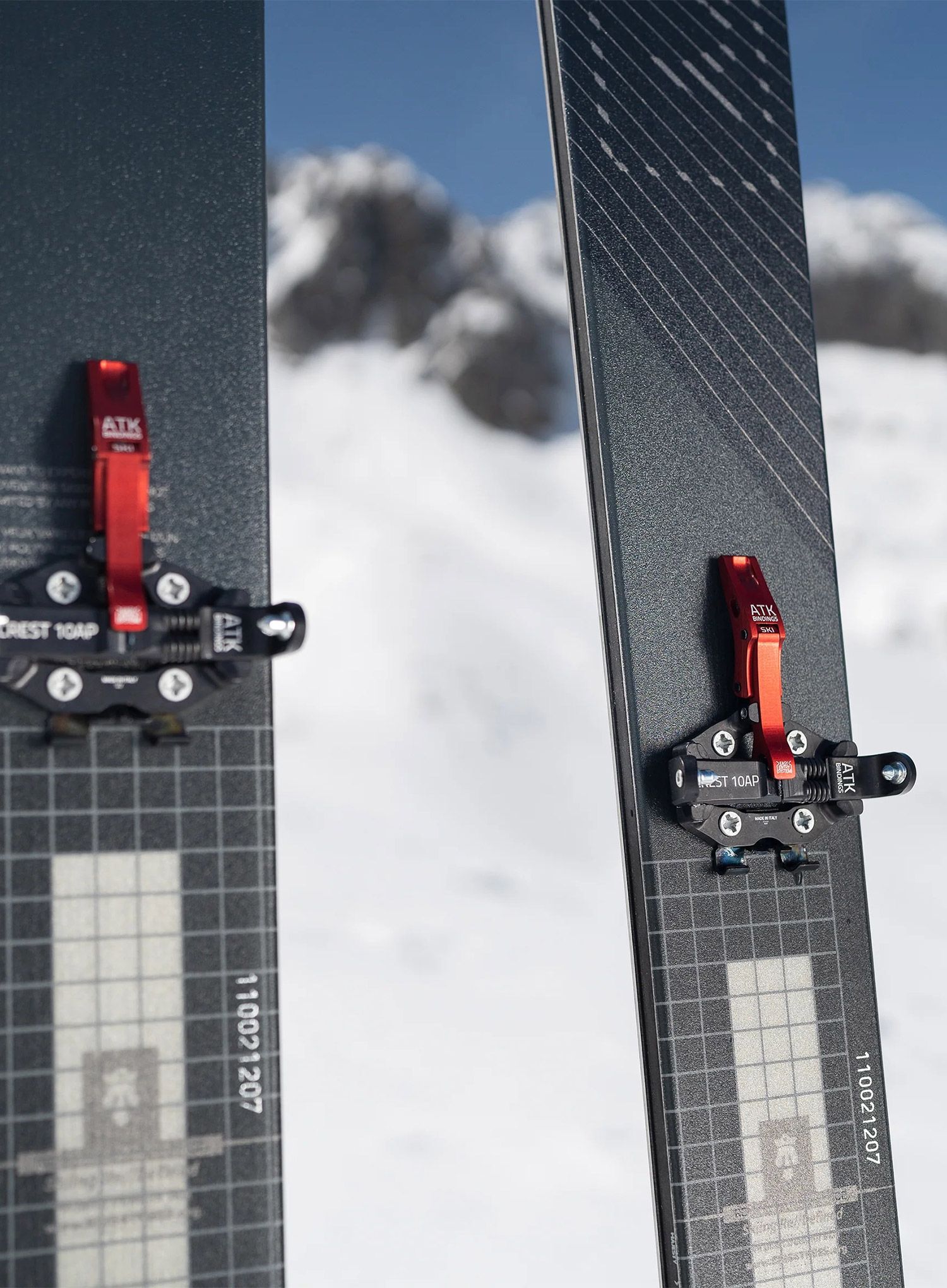 Vezovi za turno skijanje ATK Crest 10 AP - red/black