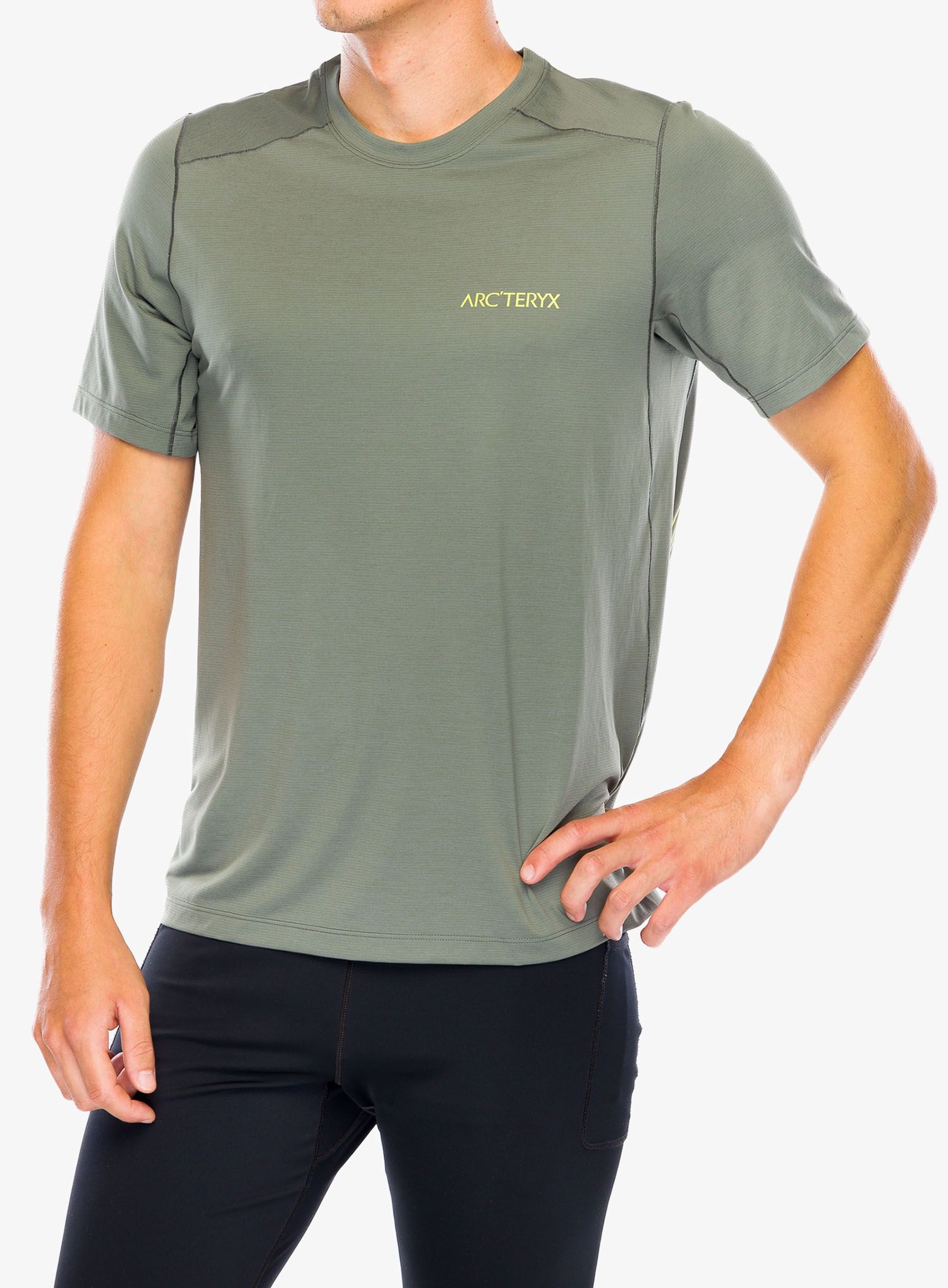 Majica za trčanje Arcteryx Cormac ArcBird Logo SS - forage heather II