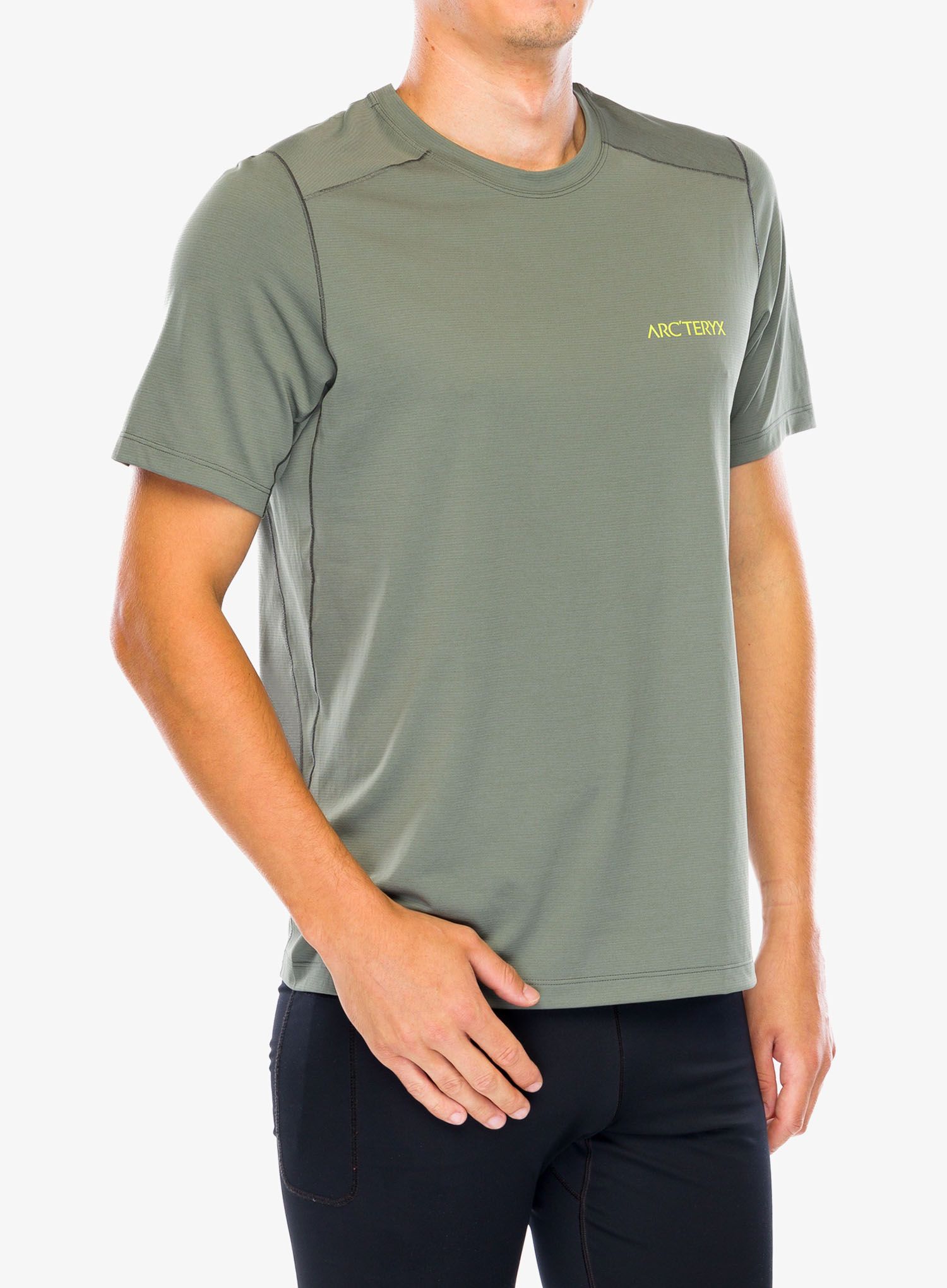 Majica za trčanje Arcteryx Cormac ArcBird Logo SS - forage heather II