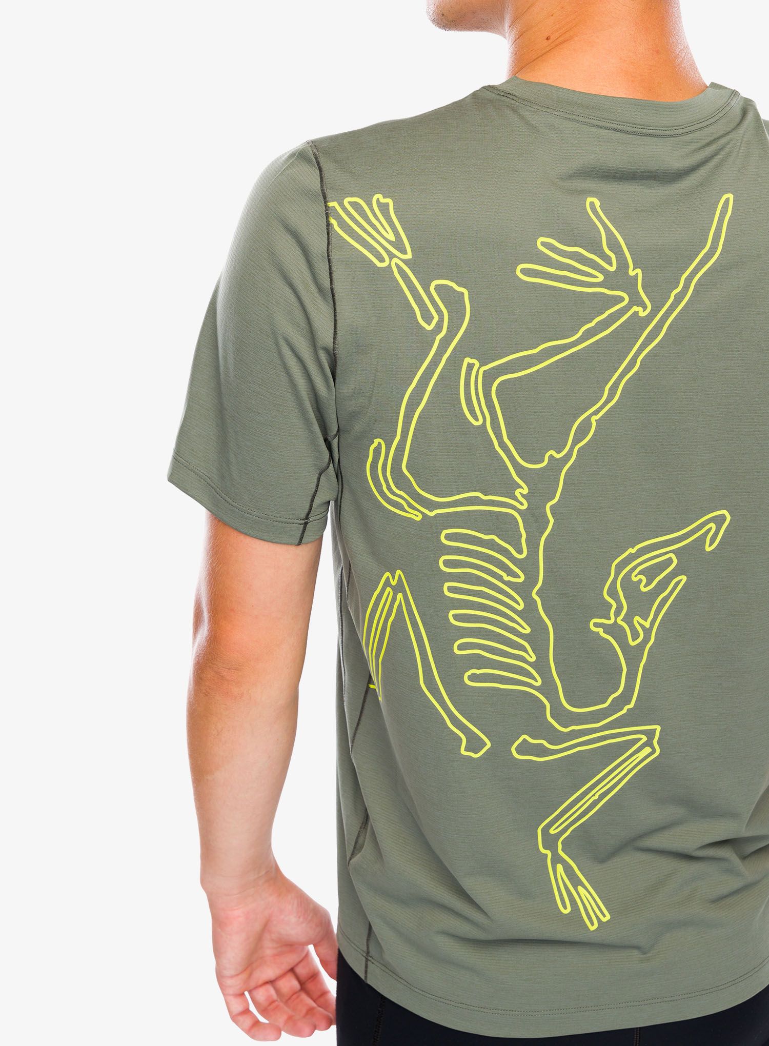 Majica za trčanje Arcteryx Cormac ArcBird Logo SS - forage heather II