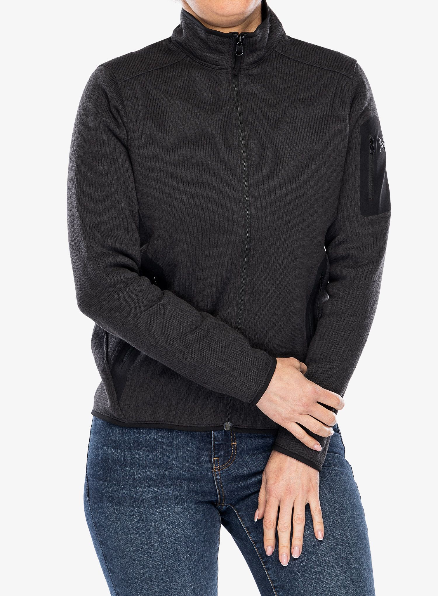 Ženska dukserica od flisa Arcteryx Covert Cardigan - black heather II