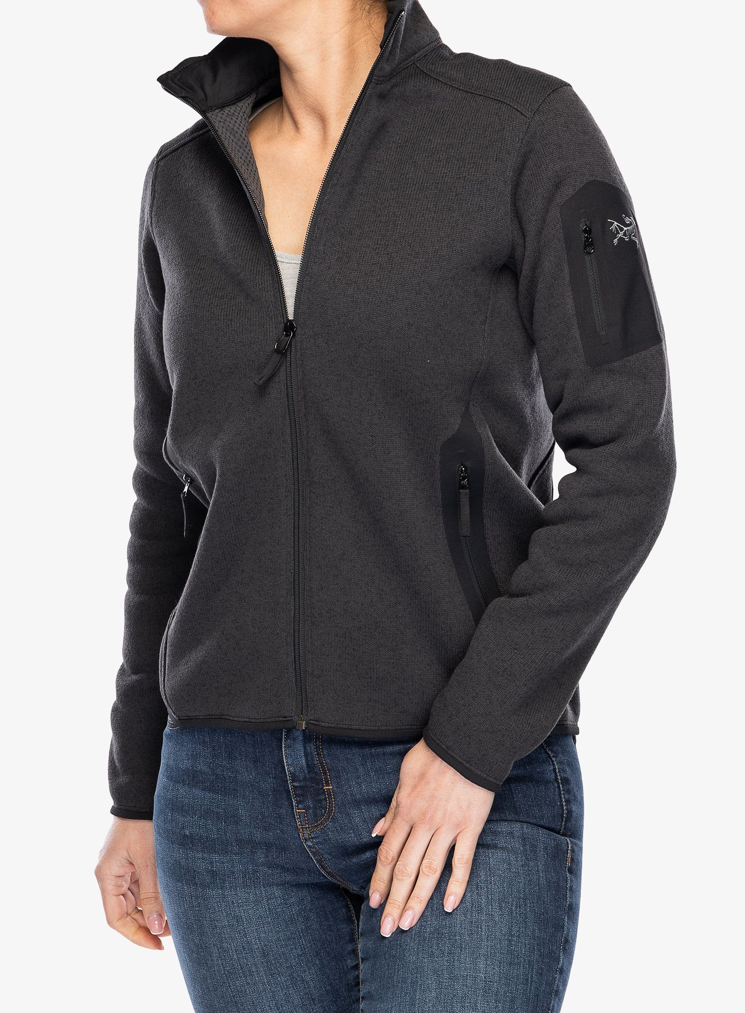 Ženska dukserica od flisa Arcteryx Covert Cardigan - black heather II