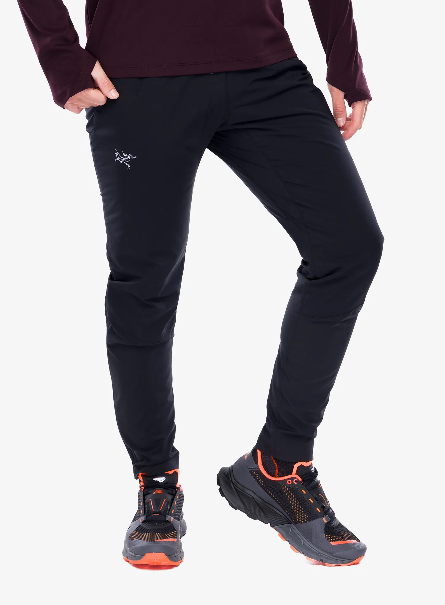 Hlače za trčanje Arcteryx Norvan Insulated Pant - black