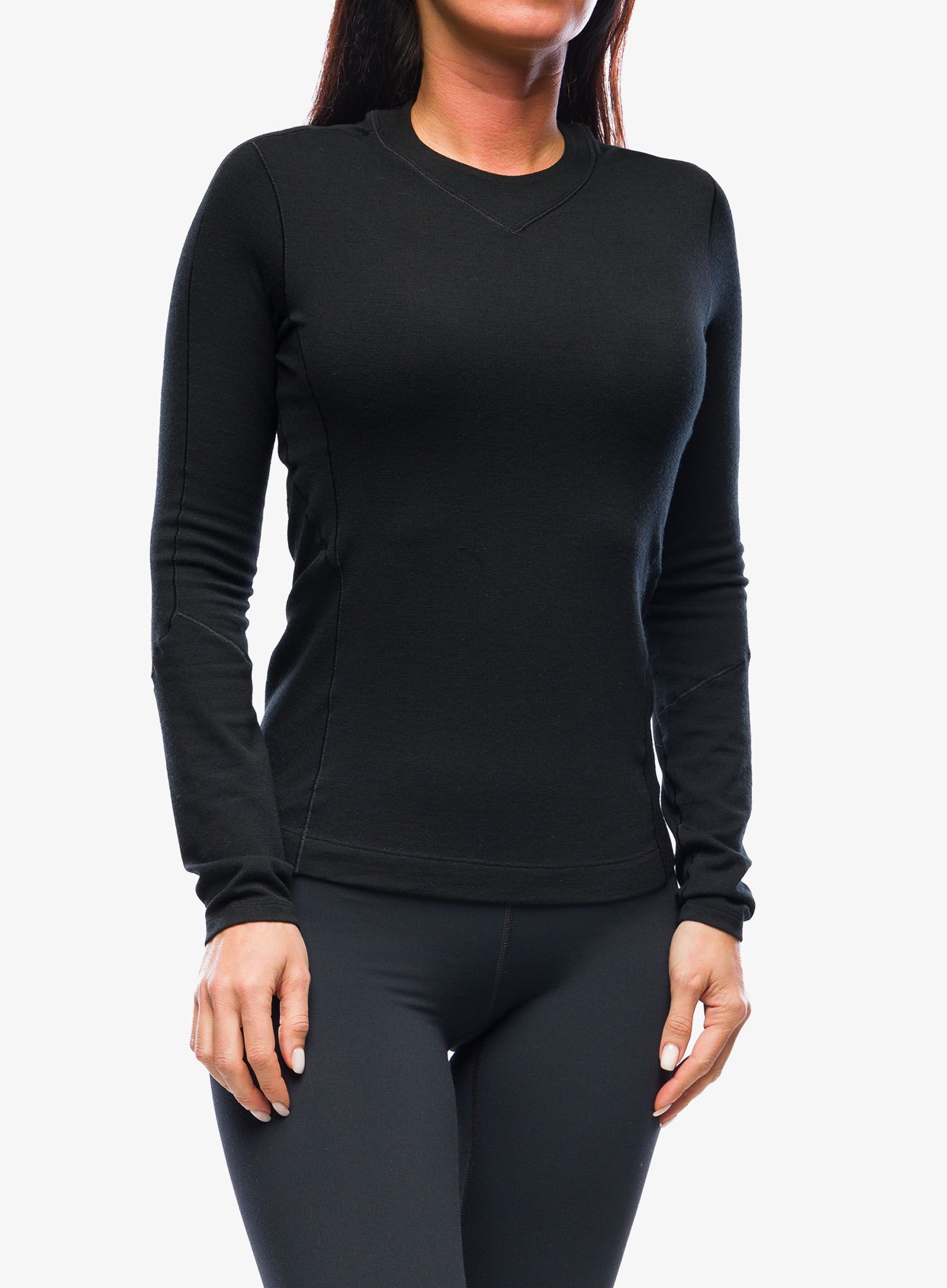 Ženska termoaktivna dukserica Arcteryx Rho Merino Wool LS Crew - black