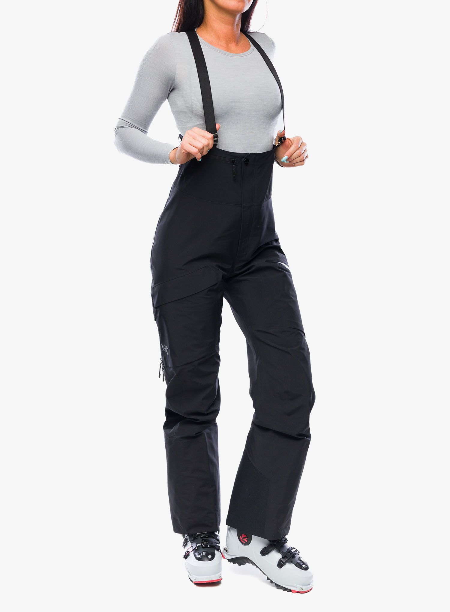 Ženske GORE-TEX hlače Arcteryx Rush Bib Pant - black