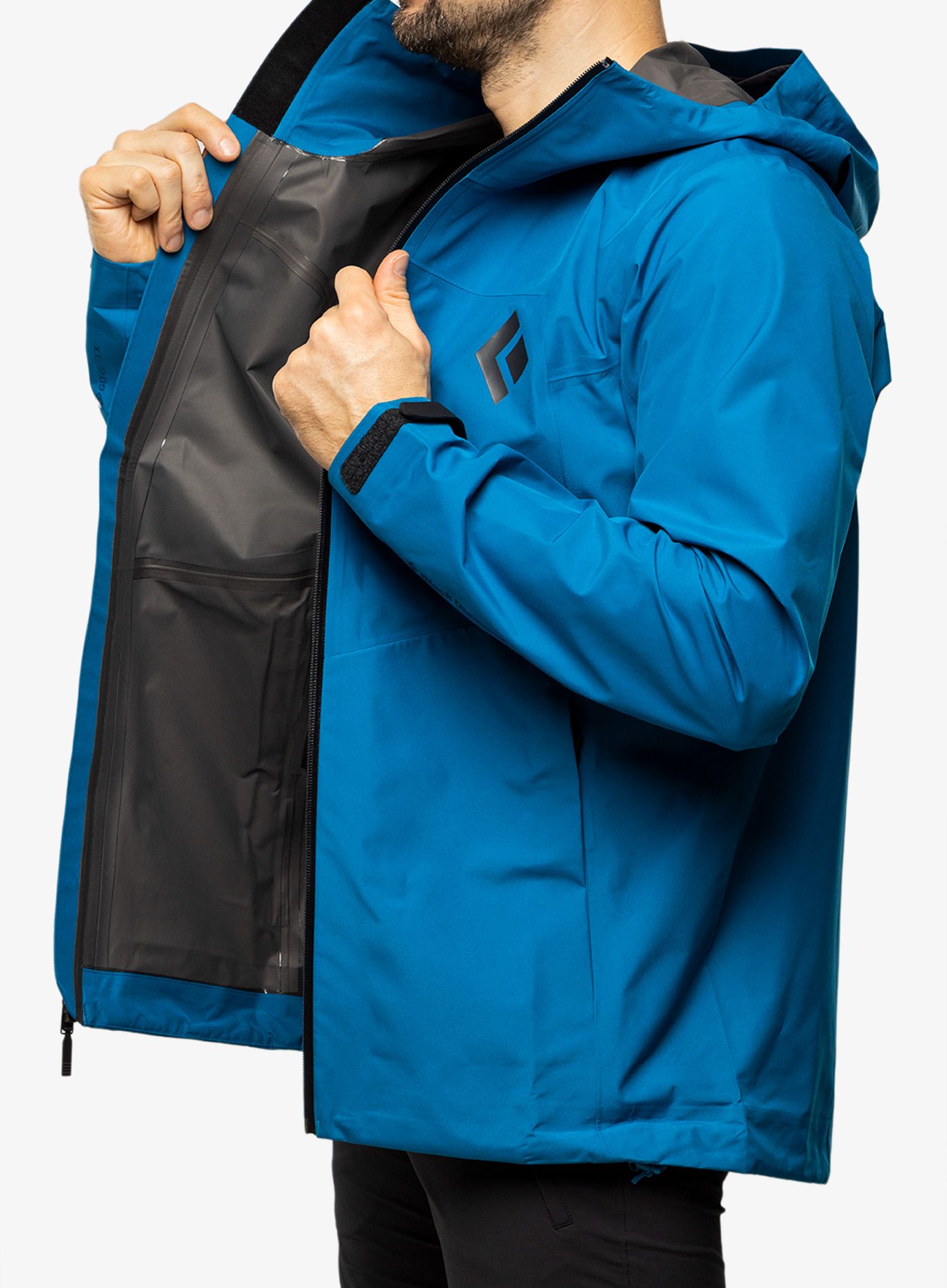 Kišna jakna Black Diamond Liquid Point Shell - kingfisher