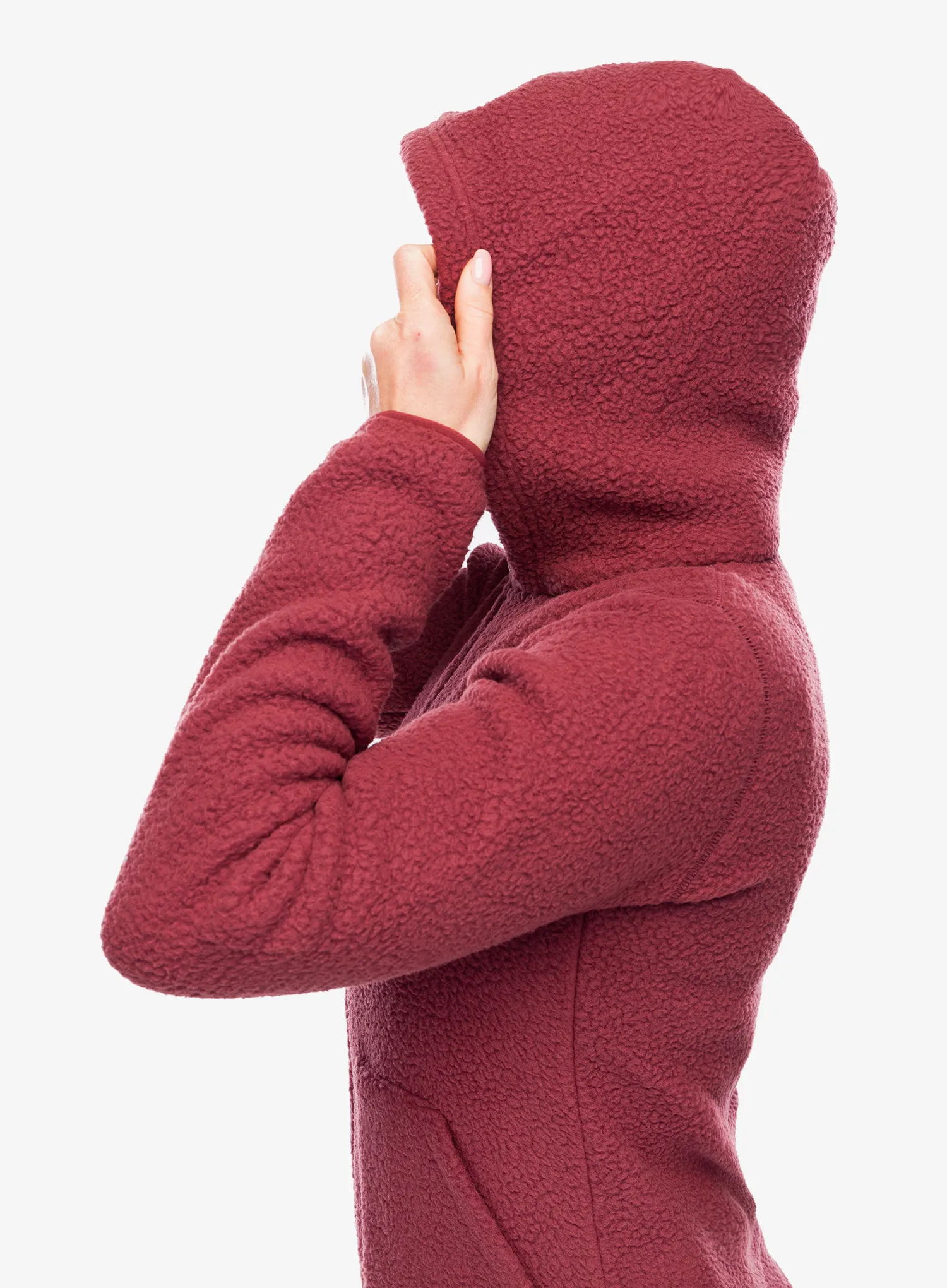 Ženska jakna od flisa Berghaus Darria FZ Hooded Jacket - garnet