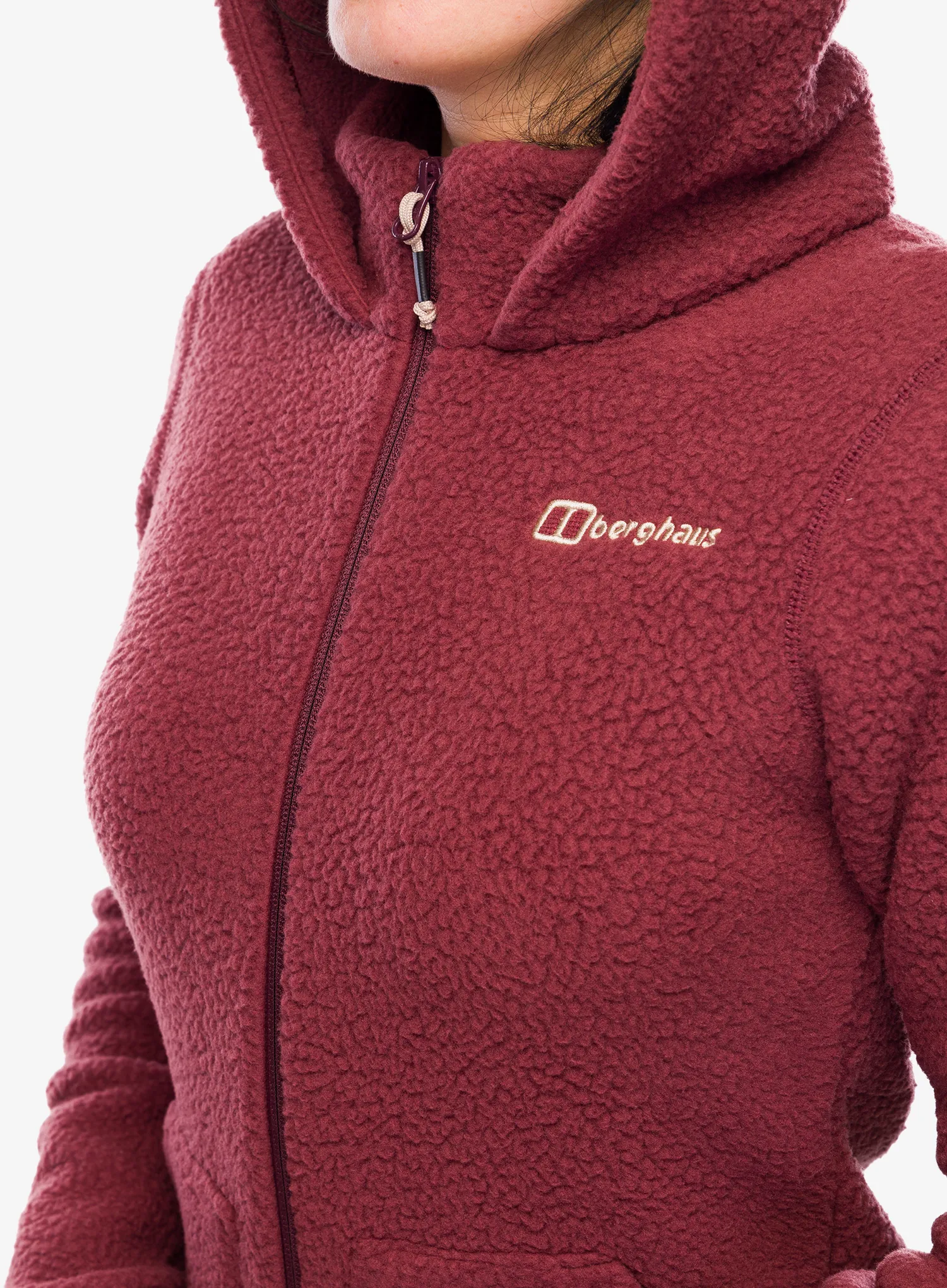Ženska jakna od flisa Berghaus Darria FZ Hooded Jacket - garnet
