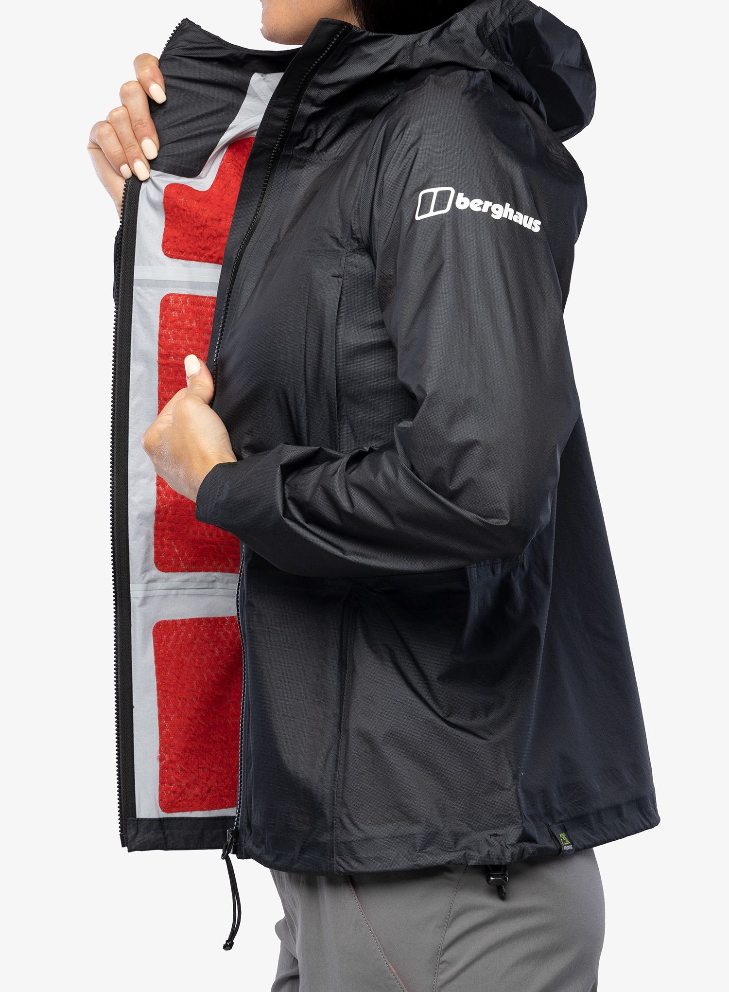 Ženska kišna jakna Berghaus MTN Guide Hyper Alpha Jacket - black/black