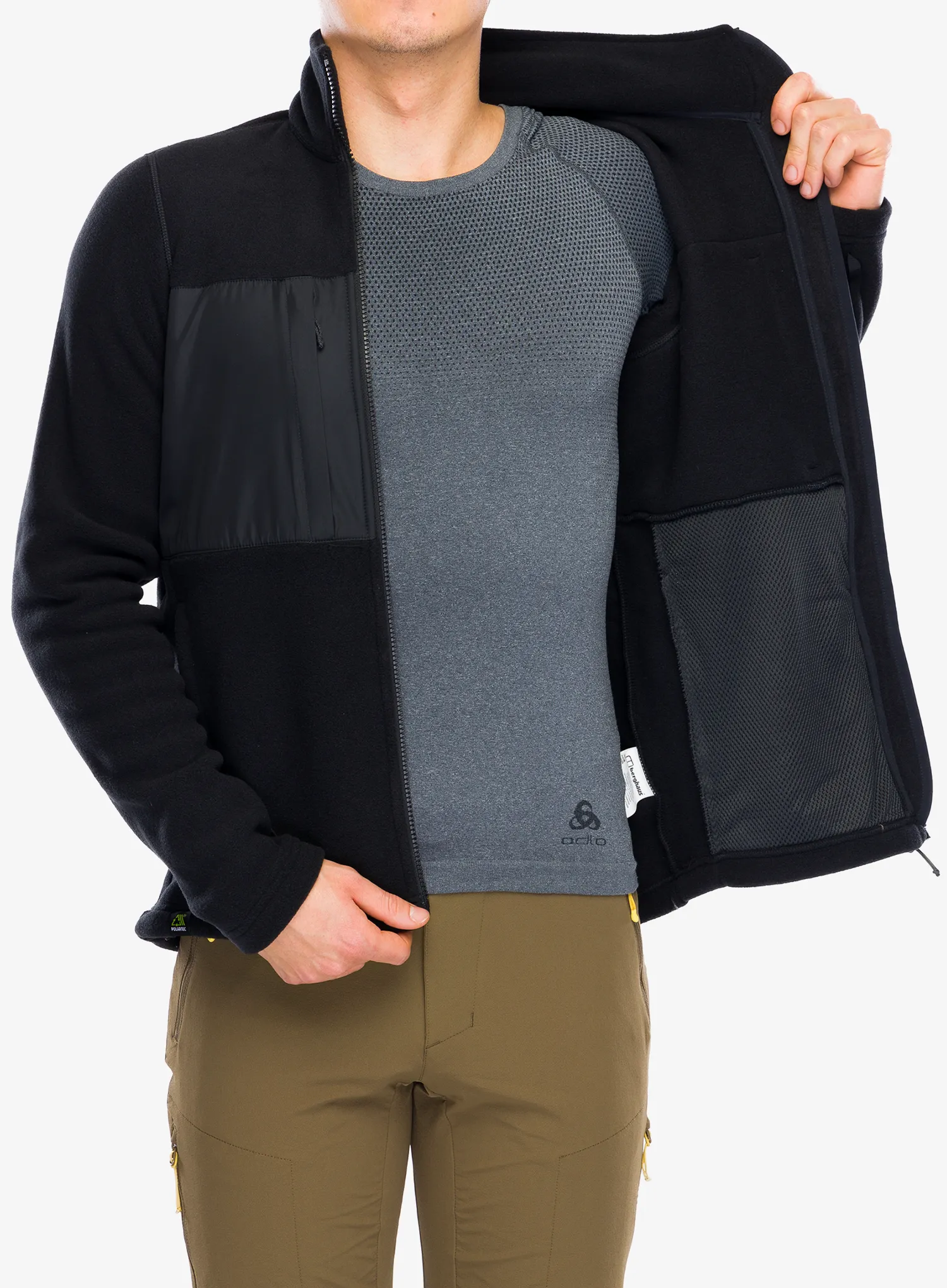 Dukserica od flisa Berghaus Prism Guide IA Jacket - black/black