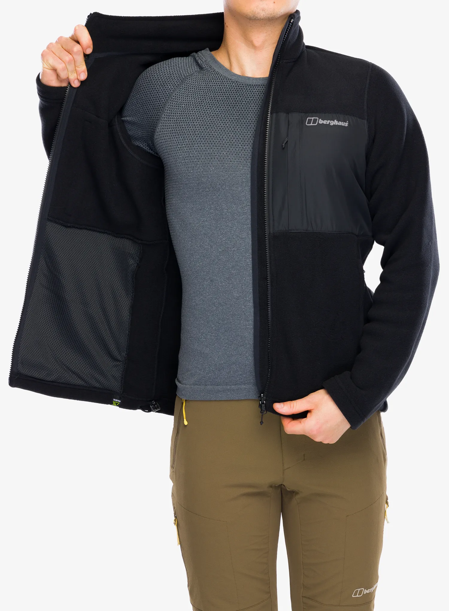 Dukserica od flisa Berghaus Prism Guide IA Jacket - black/black